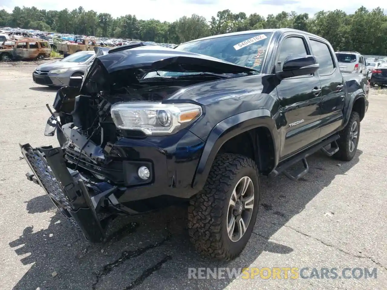 2 Photograph of a damaged car 3TMAZ5CN5KM092446 TOYOTA TACOMA 2019