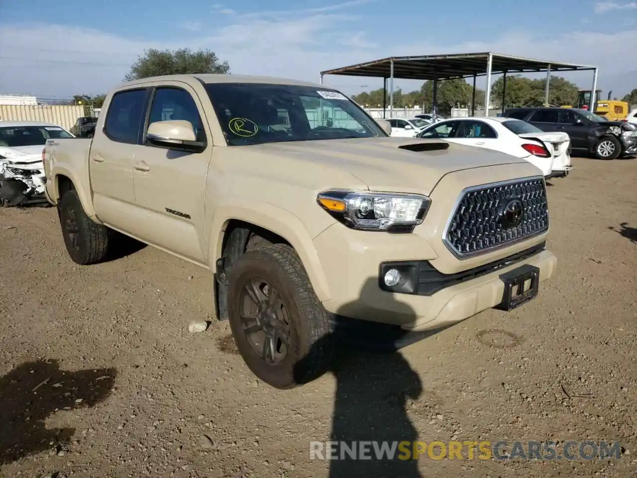 1 Photograph of a damaged car 3TMAZ5CN5KM093595 TOYOTA TACOMA 2019