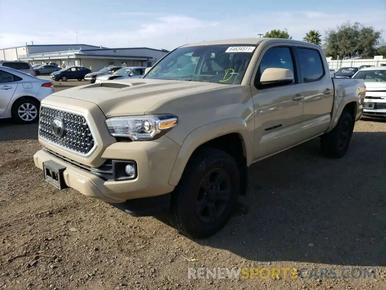 2 Photograph of a damaged car 3TMAZ5CN5KM093595 TOYOTA TACOMA 2019