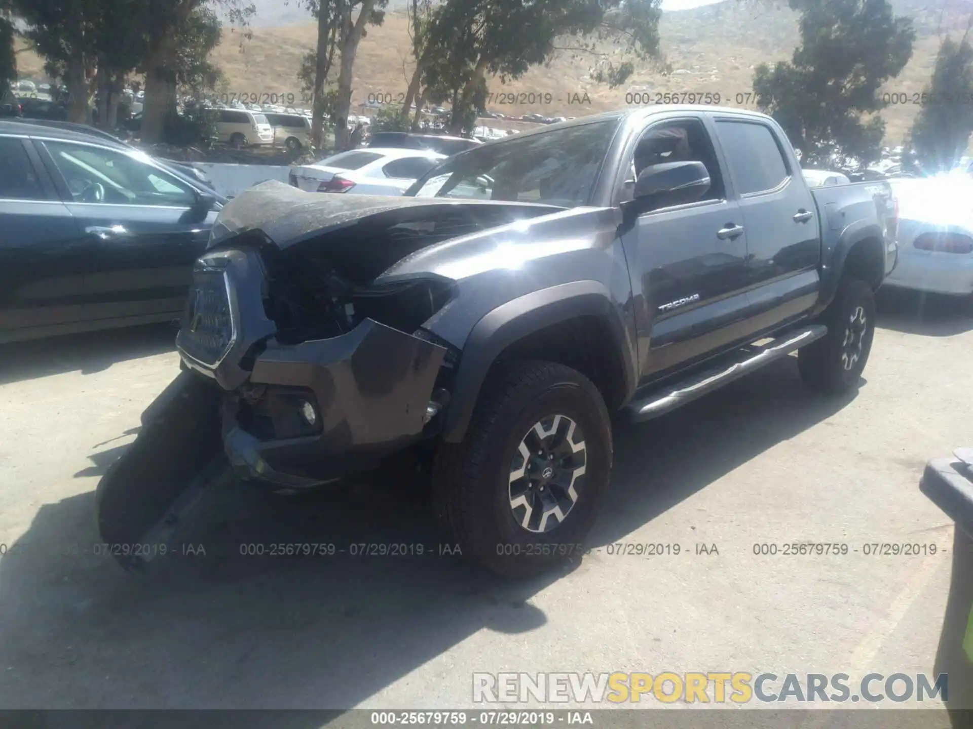 2 Photograph of a damaged car 3TMAZ5CN5KM094214 TOYOTA TACOMA 2019