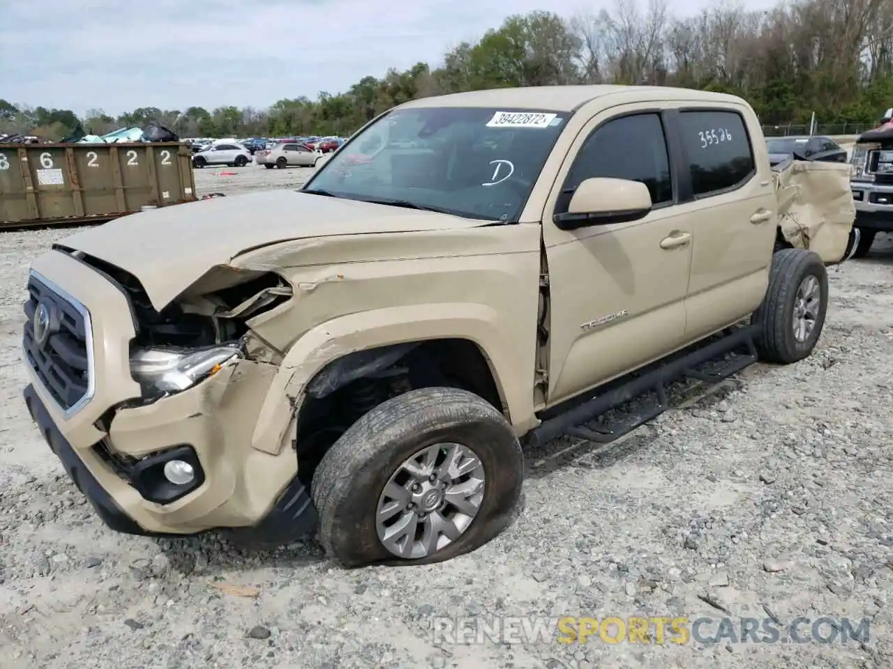 2 Photograph of a damaged car 3TMAZ5CN5KM101534 TOYOTA TACOMA 2019