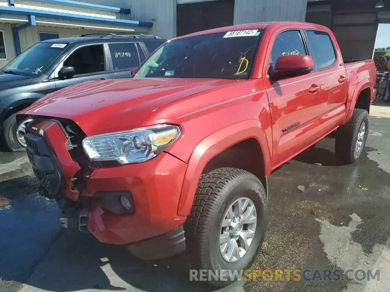 2 Photograph of a damaged car 3TMAZ5CN5KM101887 TOYOTA TACOMA 2019