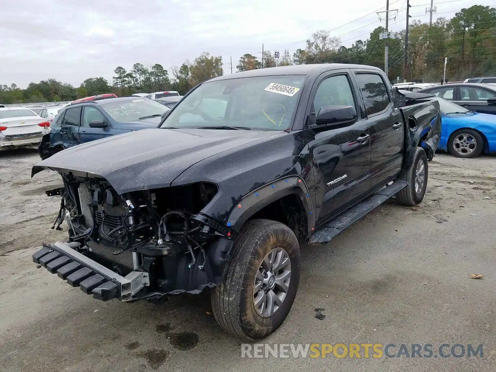 2 Photograph of a damaged car 3TMAZ5CN6KM079723 TOYOTA TACOMA 2019