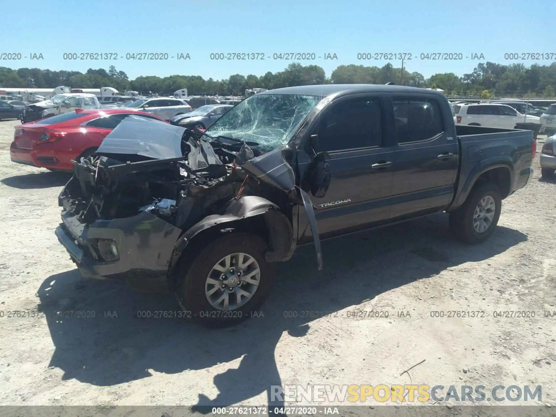 2 Photograph of a damaged car 3TMAZ5CN6KM081990 TOYOTA TACOMA 2019