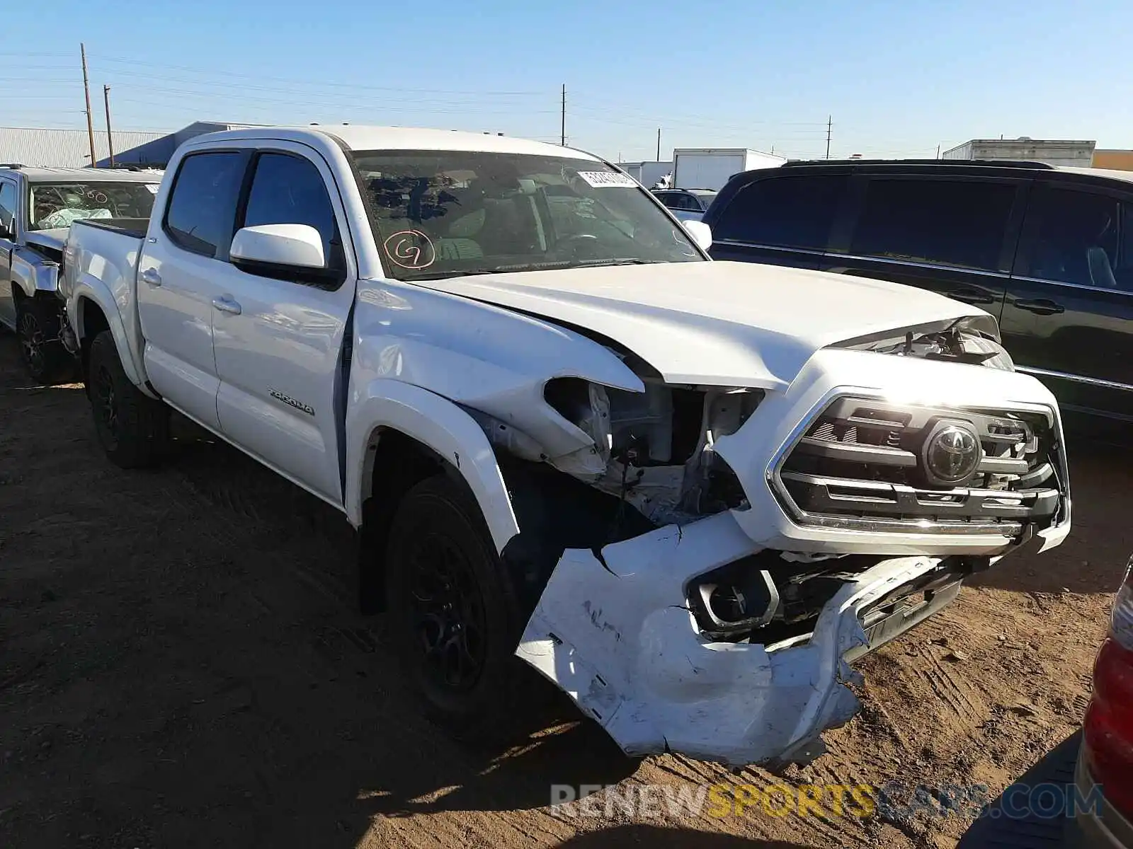 1 Photograph of a damaged car 3TMAZ5CN6KM088051 TOYOTA TACOMA 2019