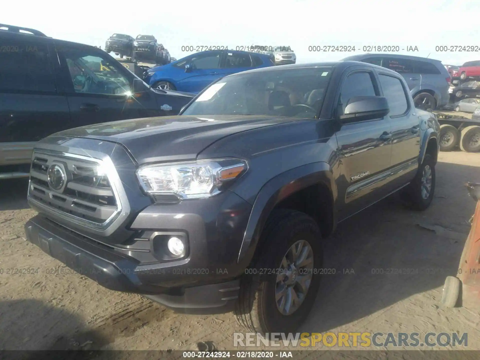 2 Photograph of a damaged car 3TMAZ5CN6KM095632 TOYOTA TACOMA 2019