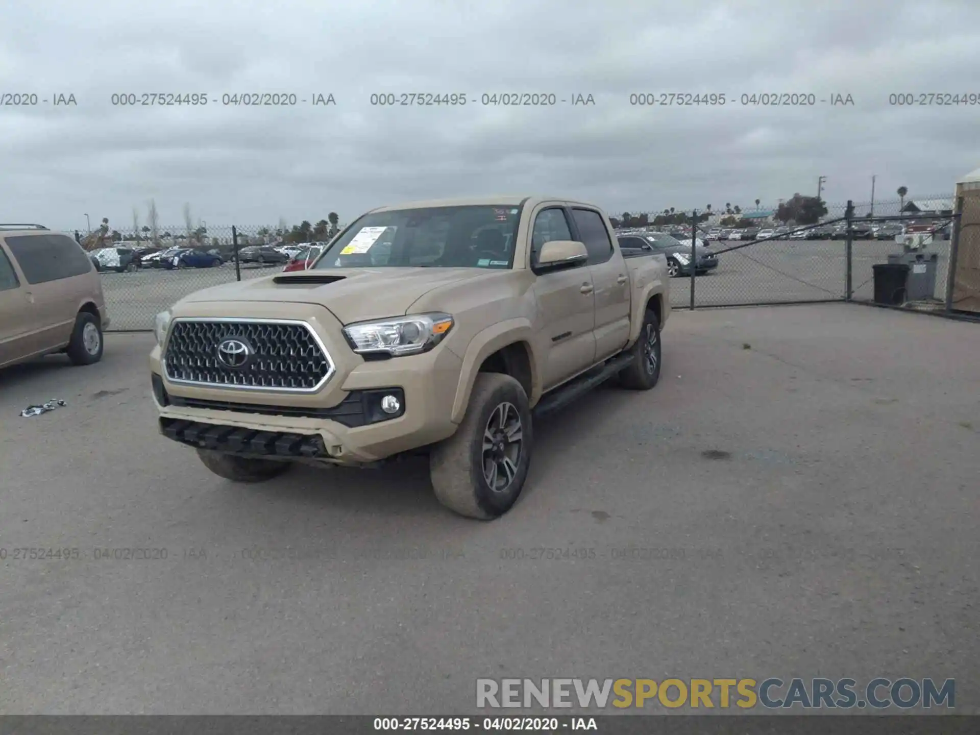 2 Photograph of a damaged car 3TMAZ5CN6KM097834 TOYOTA TACOMA 2019