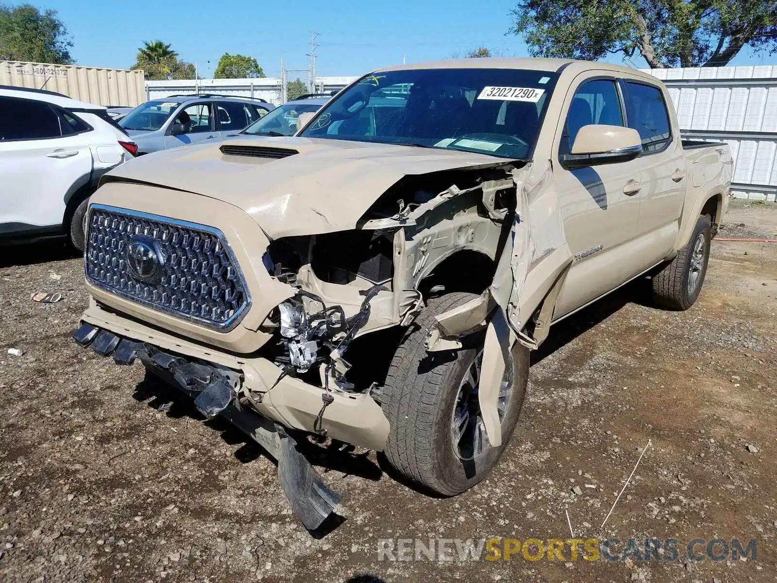 2 Photograph of a damaged car 3TMAZ5CN6KM100067 TOYOTA TACOMA 2019