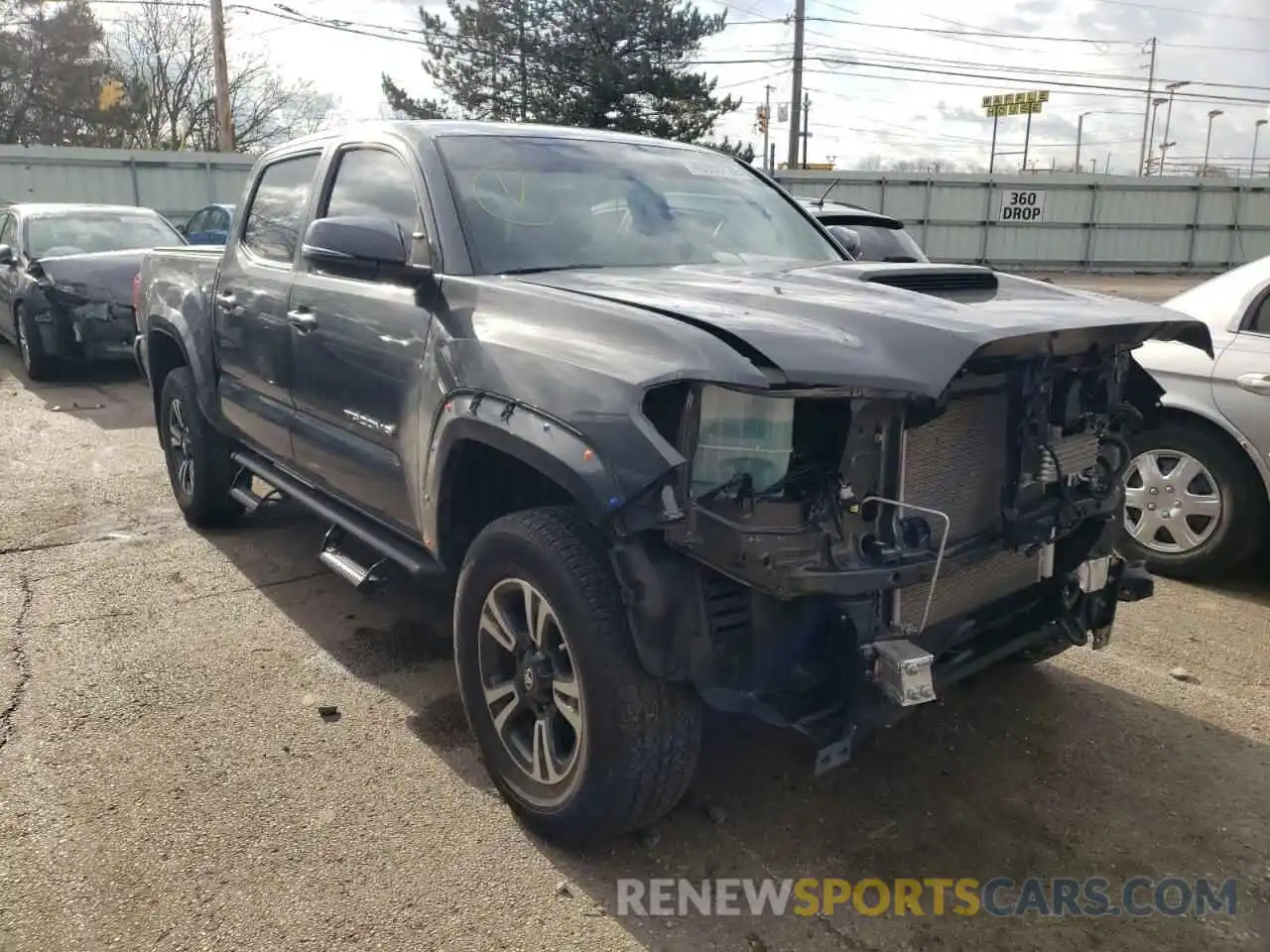 1 Photograph of a damaged car 3TMAZ5CN6KM102191 TOYOTA TACOMA 2019