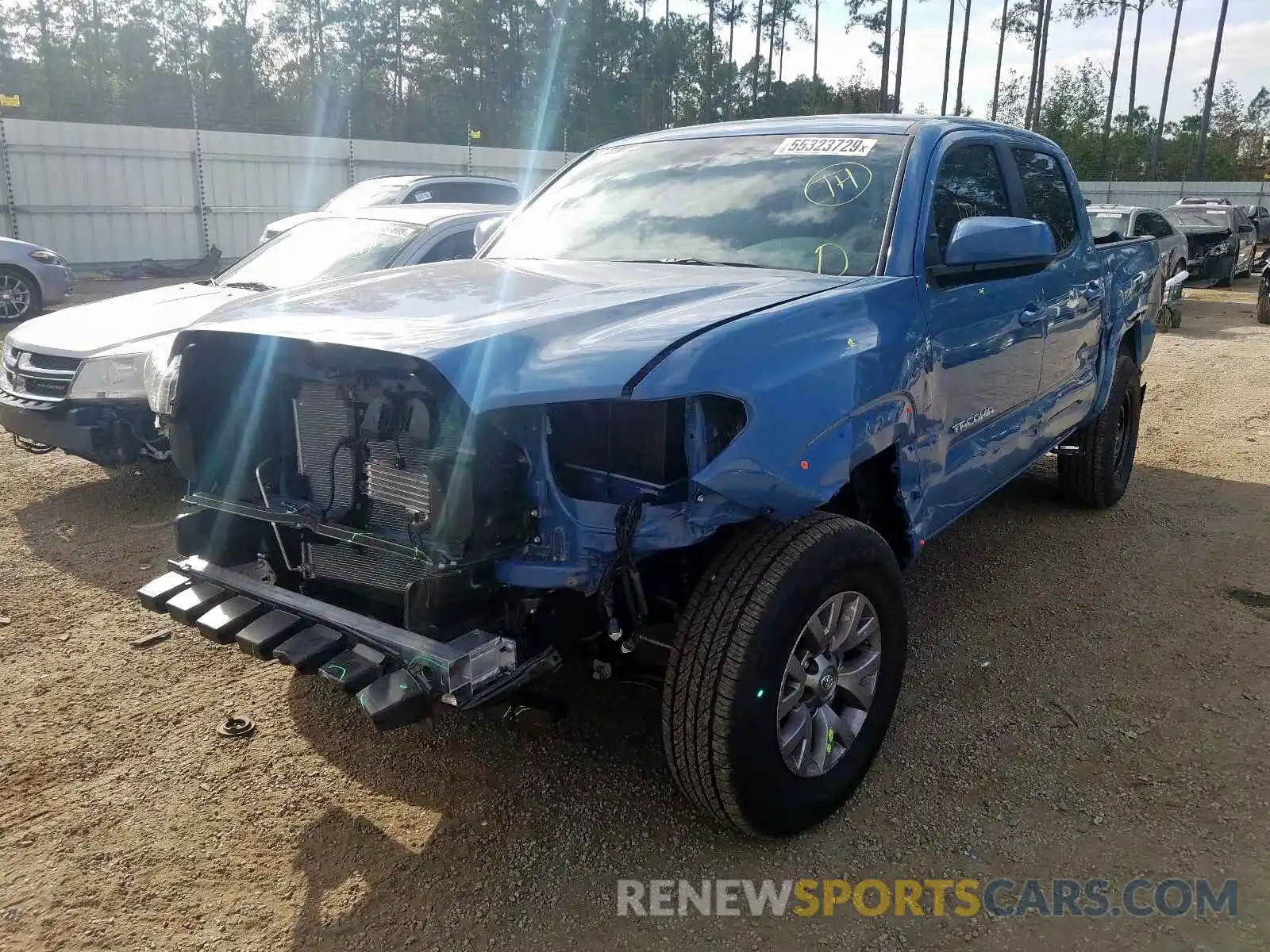 9 Photograph of a damaged car 3TMAZ5CN6KM106371 TOYOTA TACOMA 2019