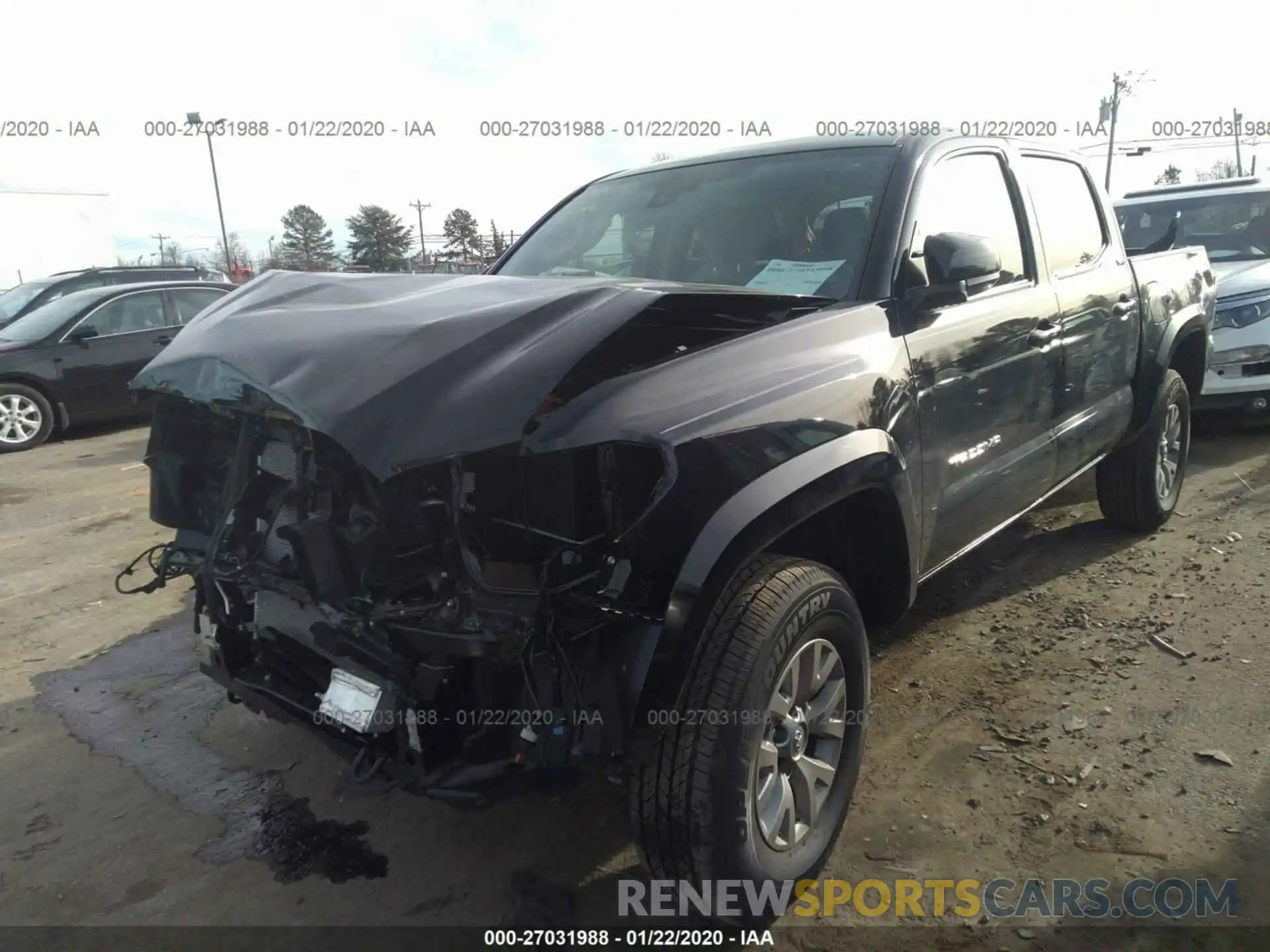 2 Photograph of a damaged car 3TMAZ5CN6KM106855 TOYOTA TACOMA 2019