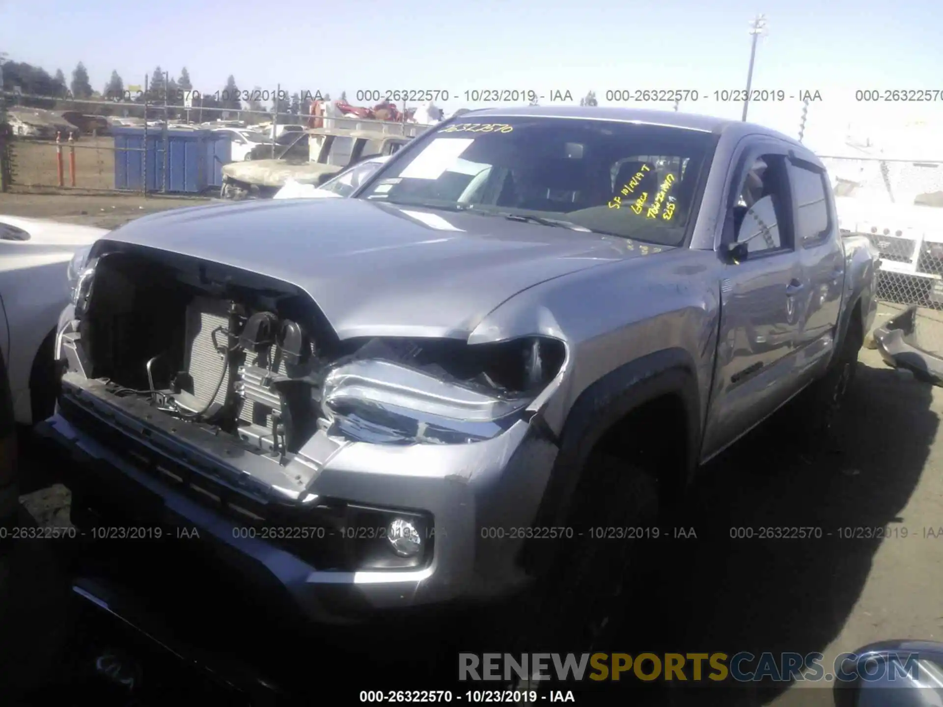 2 Photograph of a damaged car 3TMAZ5CN6KM111442 TOYOTA TACOMA 2019