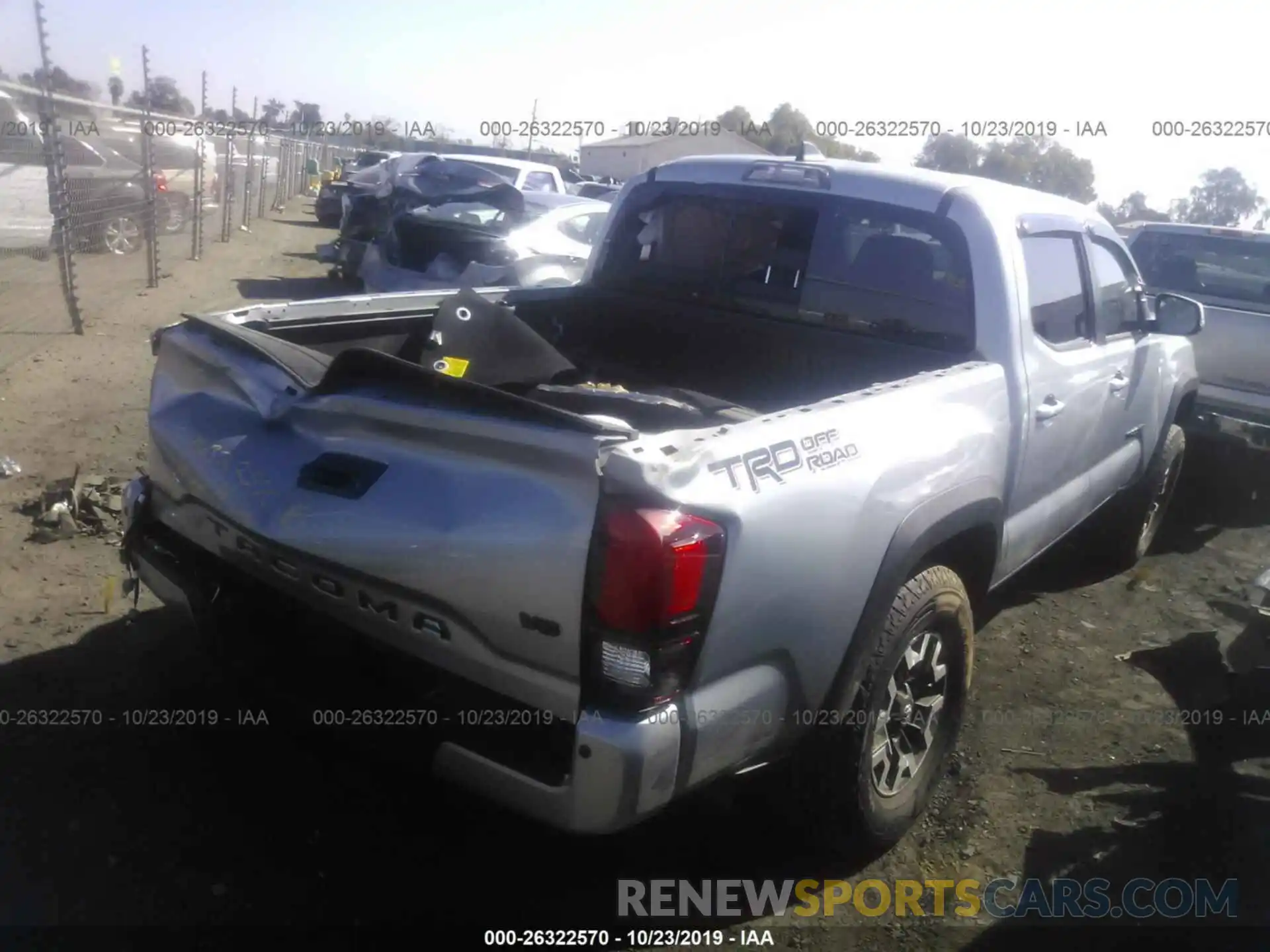 4 Photograph of a damaged car 3TMAZ5CN6KM111442 TOYOTA TACOMA 2019