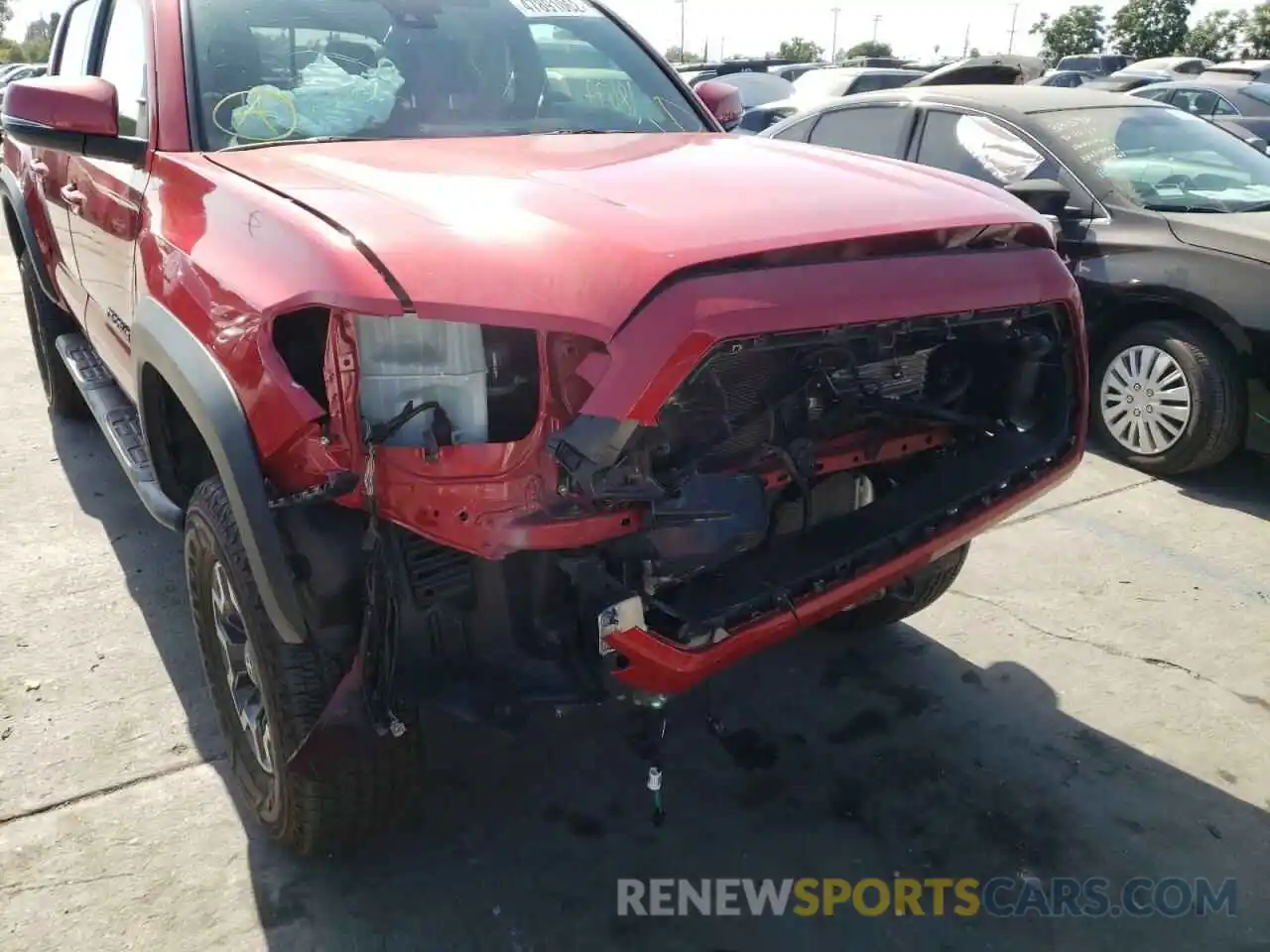 9 Photograph of a damaged car 3TMAZ5CN6KM113563 TOYOTA TACOMA 2019