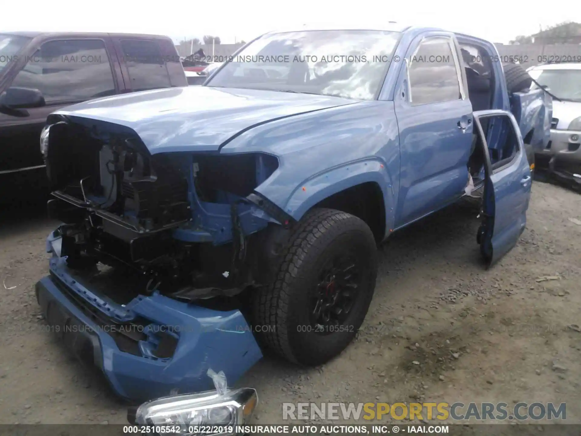 2 Photograph of a damaged car 3TMAZ5CN7KM082453 TOYOTA TACOMA 2019