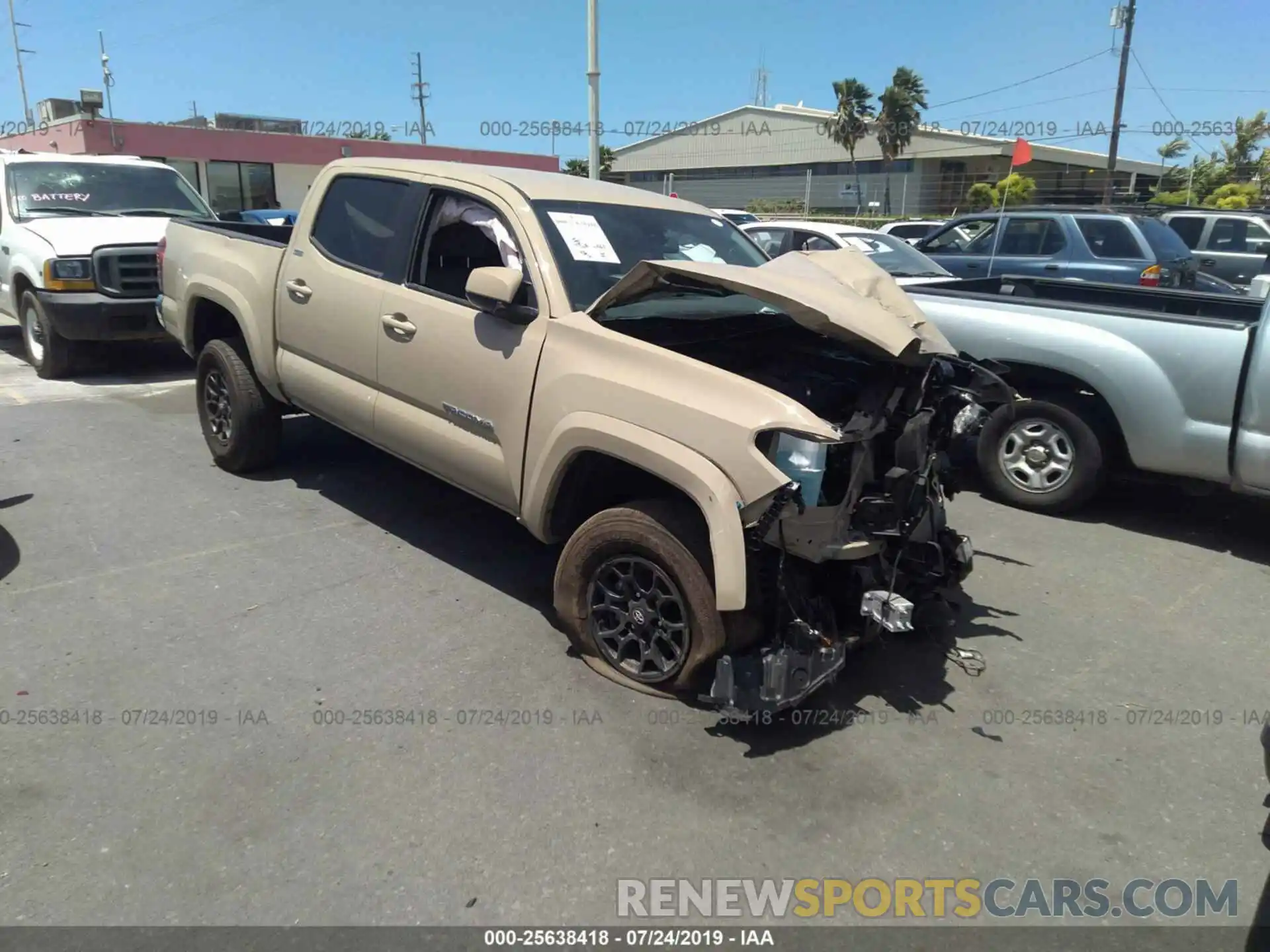 1 Photograph of a damaged car 3TMAZ5CN7KM090293 TOYOTA TACOMA 2019