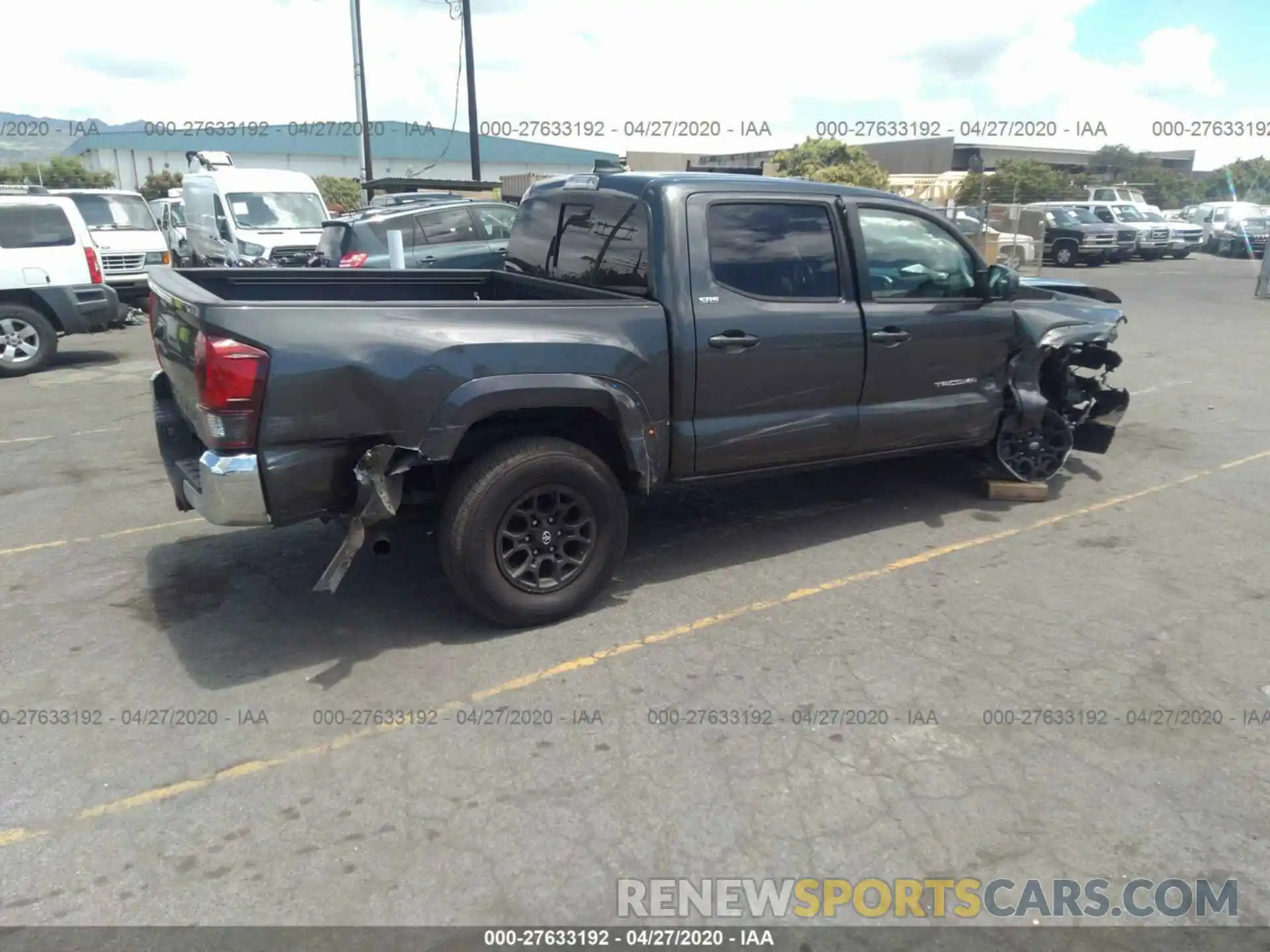 4 Photograph of a damaged car 3TMAZ5CN7KM091766 TOYOTA TACOMA 2019