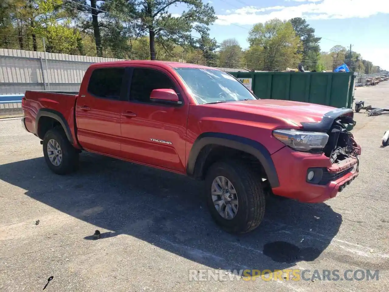 4 Photograph of a damaged car 3TMAZ5CN7KM097356 TOYOTA TACOMA 2019