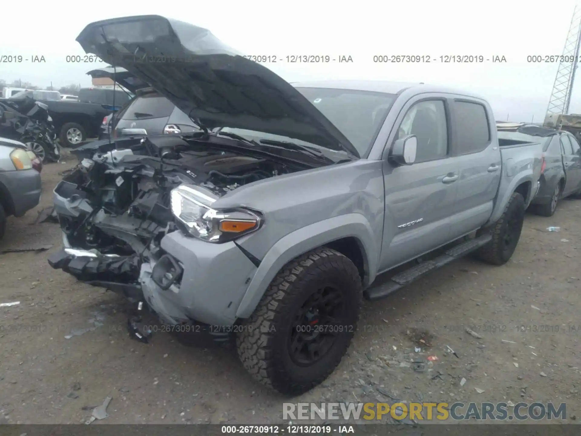 2 Фотография поврежденного автомобиля 3TMAZ5CN7KM098622 TOYOTA TACOMA 2019