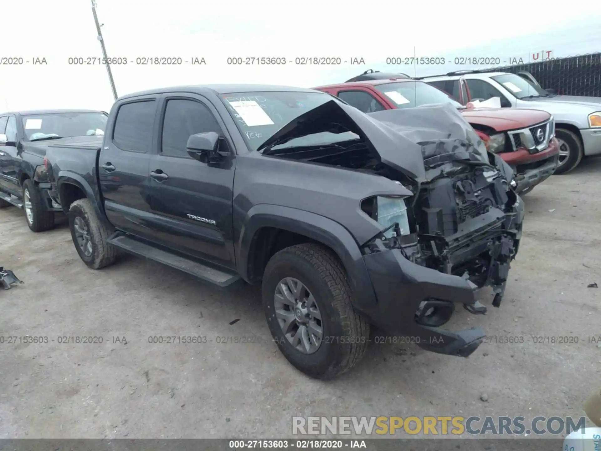 1 Photograph of a damaged car 3TMAZ5CN7KM101342 TOYOTA TACOMA 2019