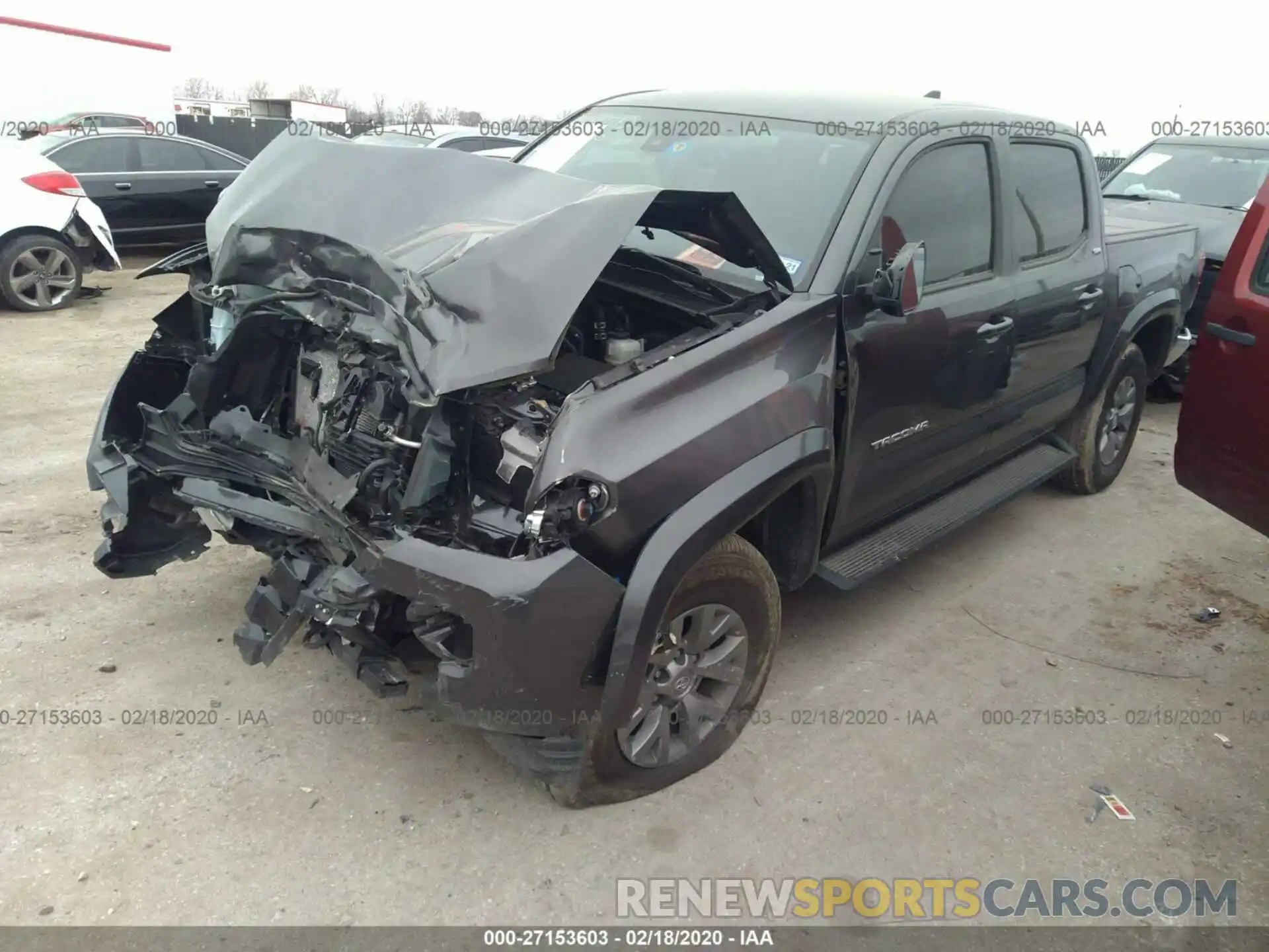 2 Photograph of a damaged car 3TMAZ5CN7KM101342 TOYOTA TACOMA 2019