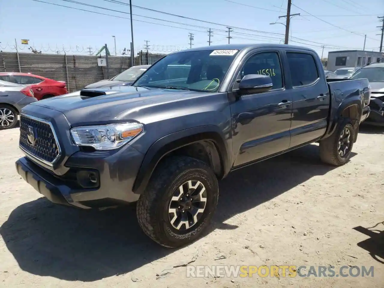 2 Photograph of a damaged car 3TMAZ5CN7KM104547 TOYOTA TACOMA 2019