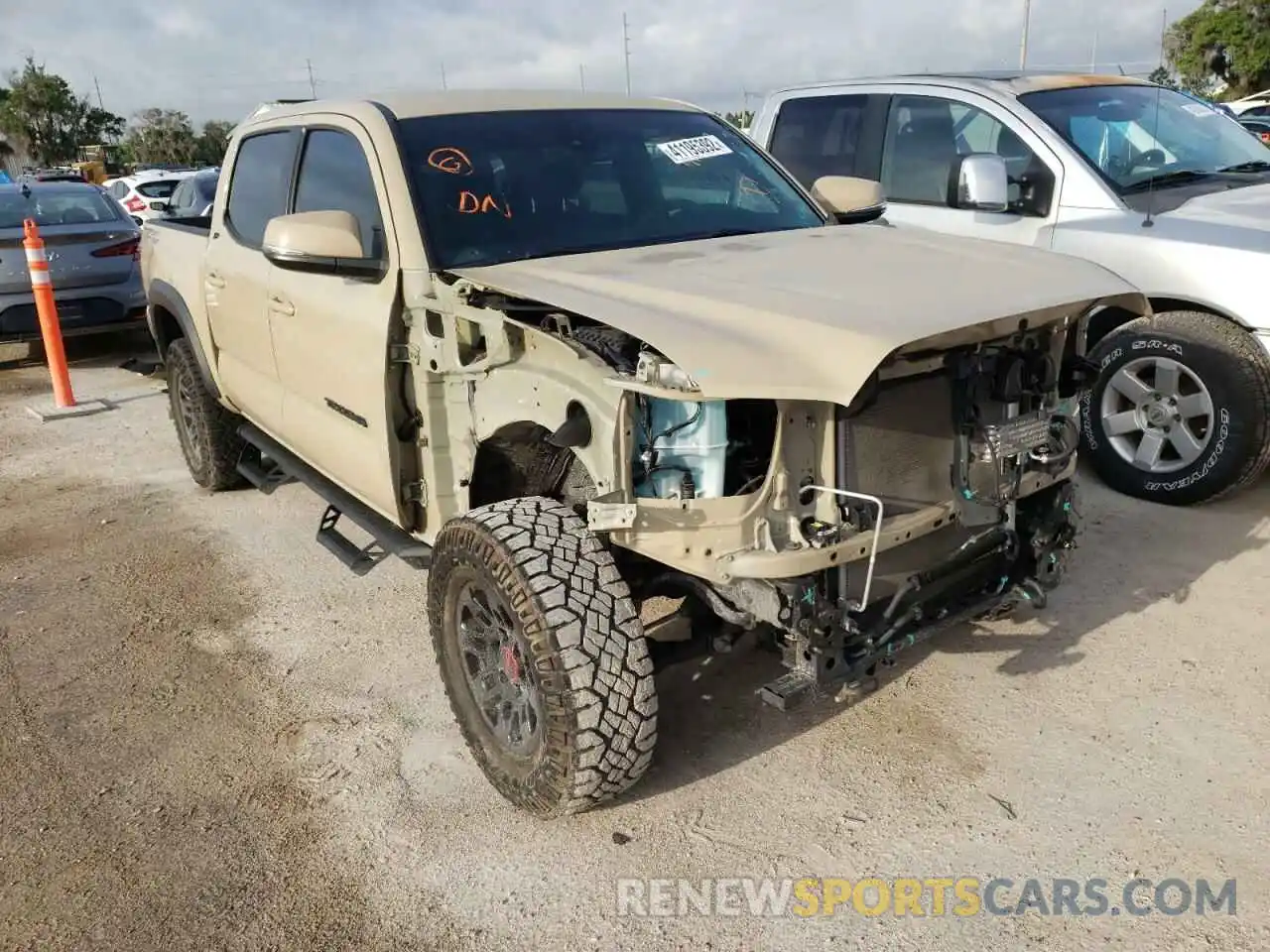 1 Photograph of a damaged car 3TMAZ5CN7KM106976 TOYOTA TACOMA 2019