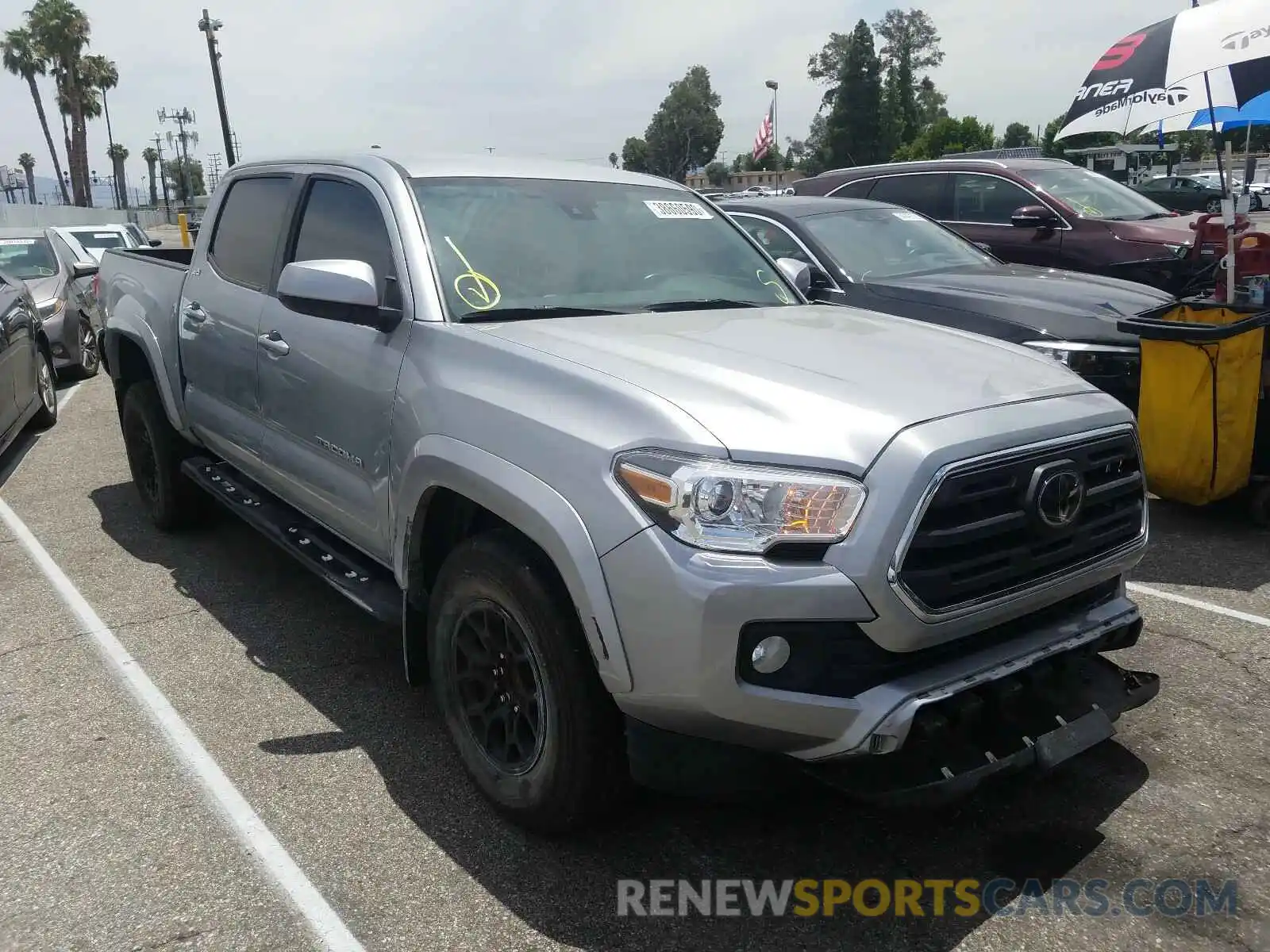 1 Photograph of a damaged car 3TMAZ5CN7KM107433 TOYOTA TACOMA 2019