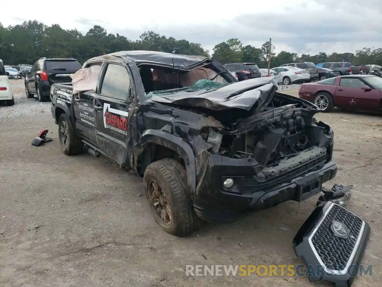 1 Photograph of a damaged car 3TMAZ5CN8KM082316 TOYOTA TACOMA 2019