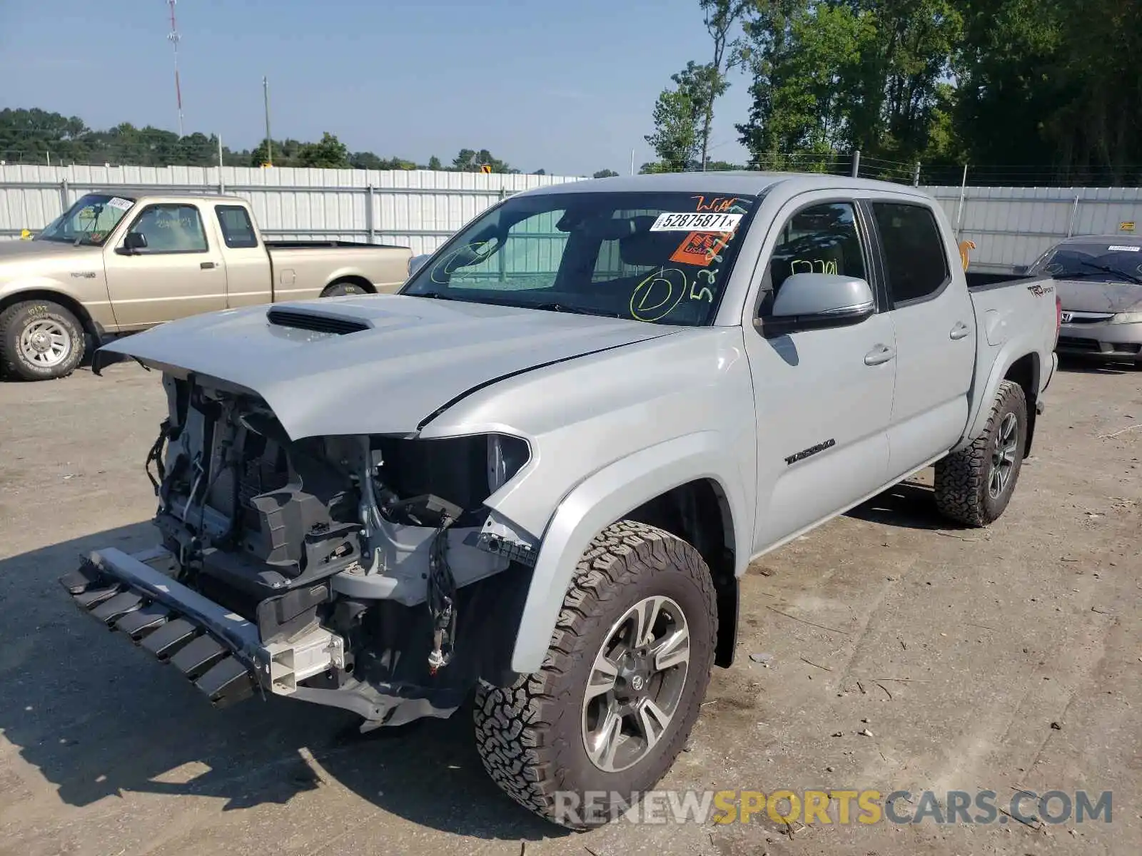 2 Photograph of a damaged car 3TMAZ5CN8KM088777 TOYOTA TACOMA 2019