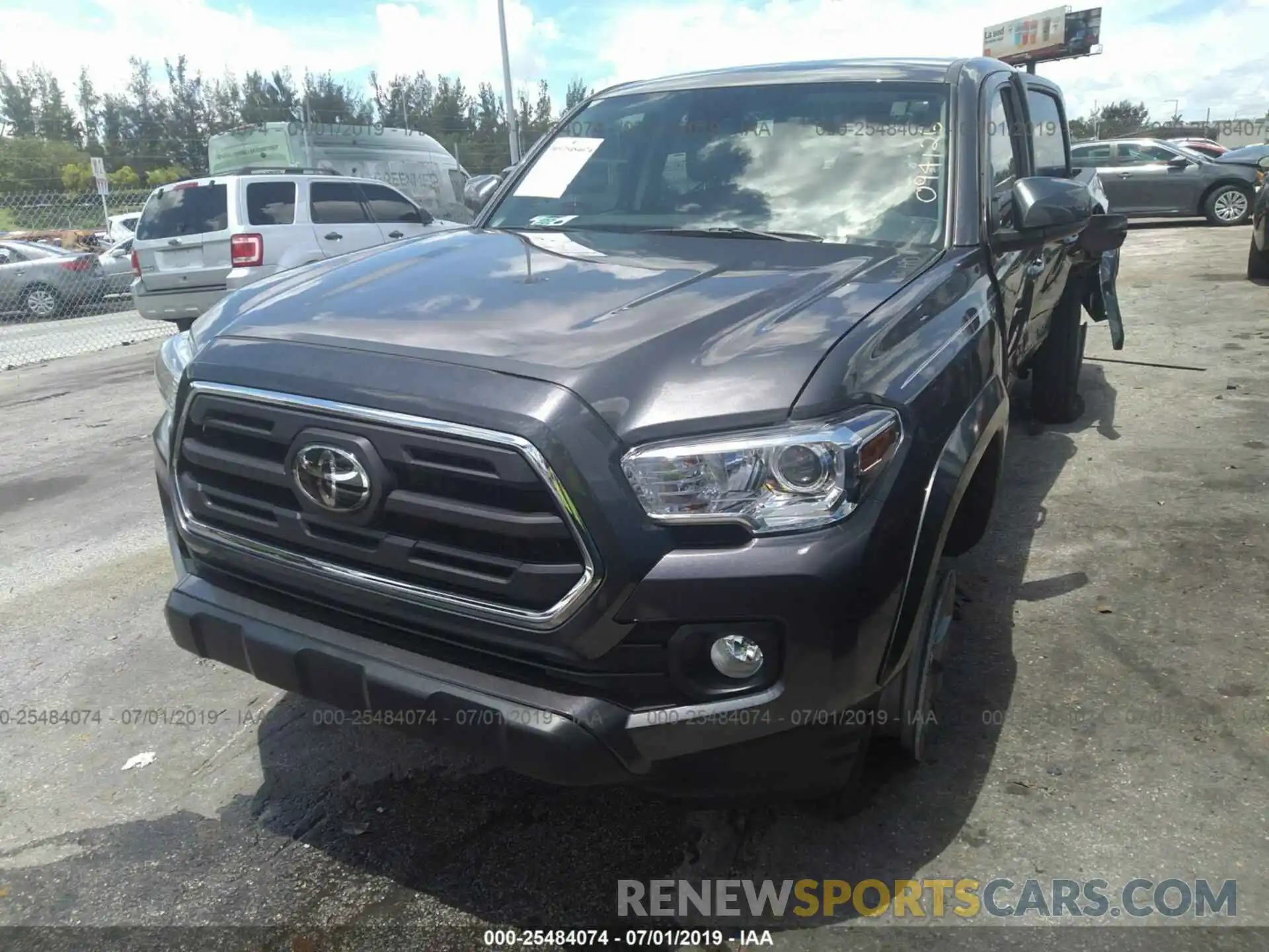 2 Photograph of a damaged car 3TMAZ5CN8KM094126 TOYOTA TACOMA 2019