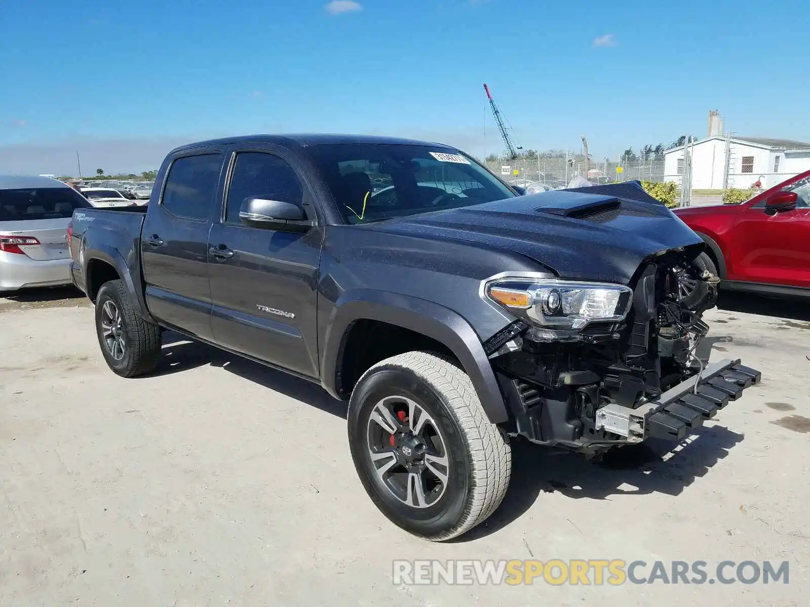 1 Photograph of a damaged car 3TMAZ5CN8KM097849 TOYOTA TACOMA 2019