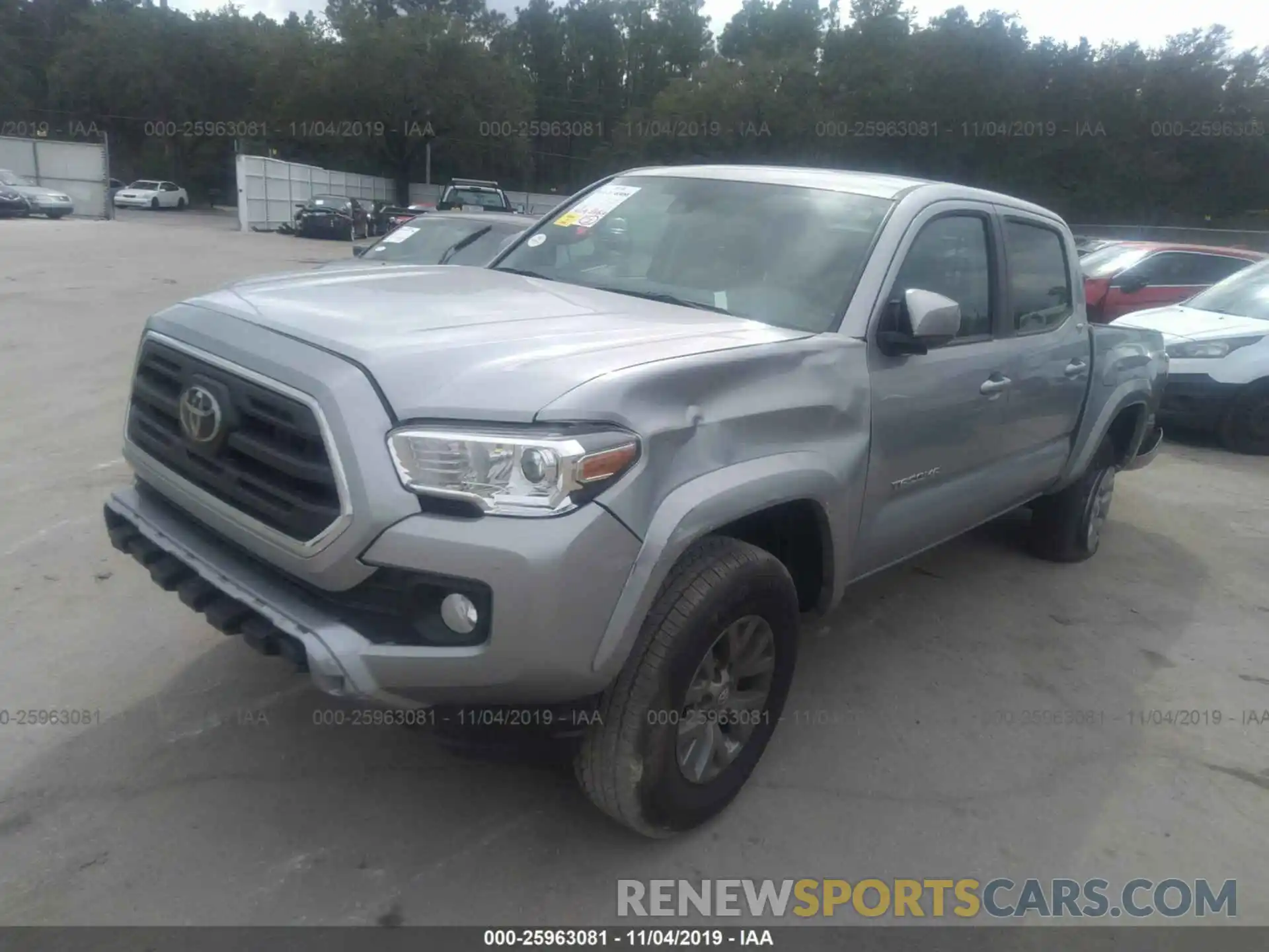 2 Photograph of a damaged car 3TMAZ5CN8KM104962 TOYOTA TACOMA 2019