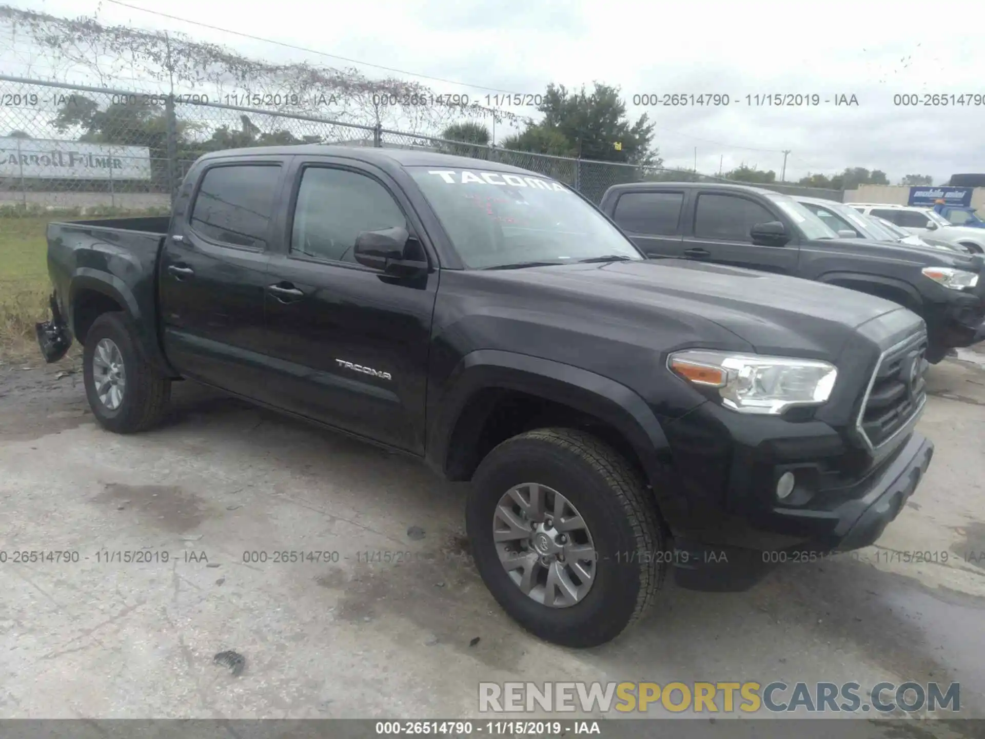 1 Photograph of a damaged car 3TMAZ5CN8KM110132 TOYOTA TACOMA 2019