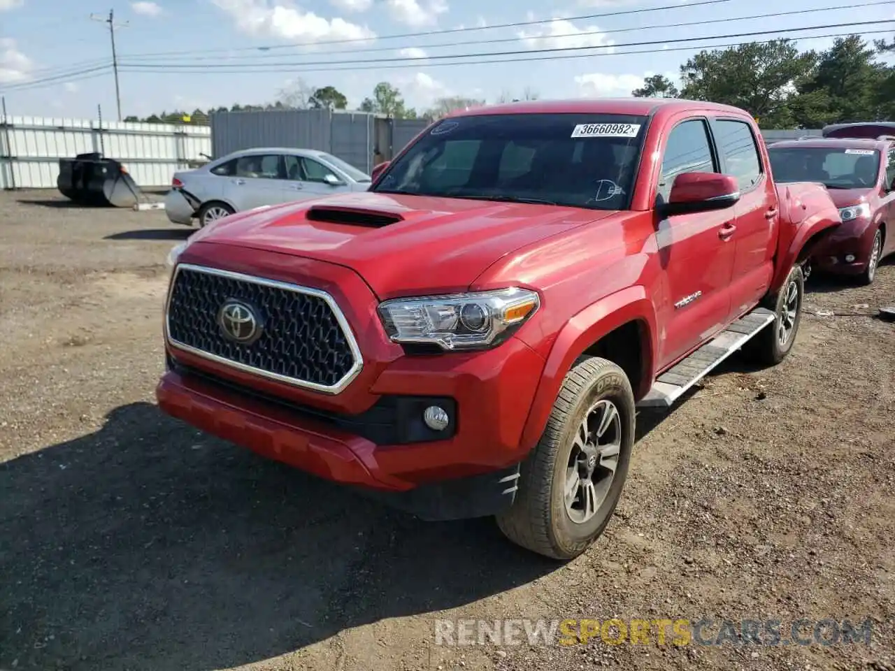 2 Photograph of a damaged car 3TMAZ5CN8KM110549 TOYOTA TACOMA 2019