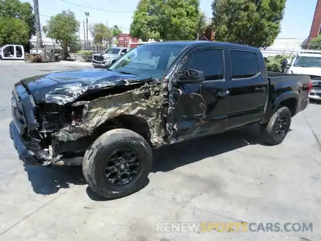 2 Photograph of a damaged car 3TMAZ5CN8KM110955 TOYOTA TACOMA 2019