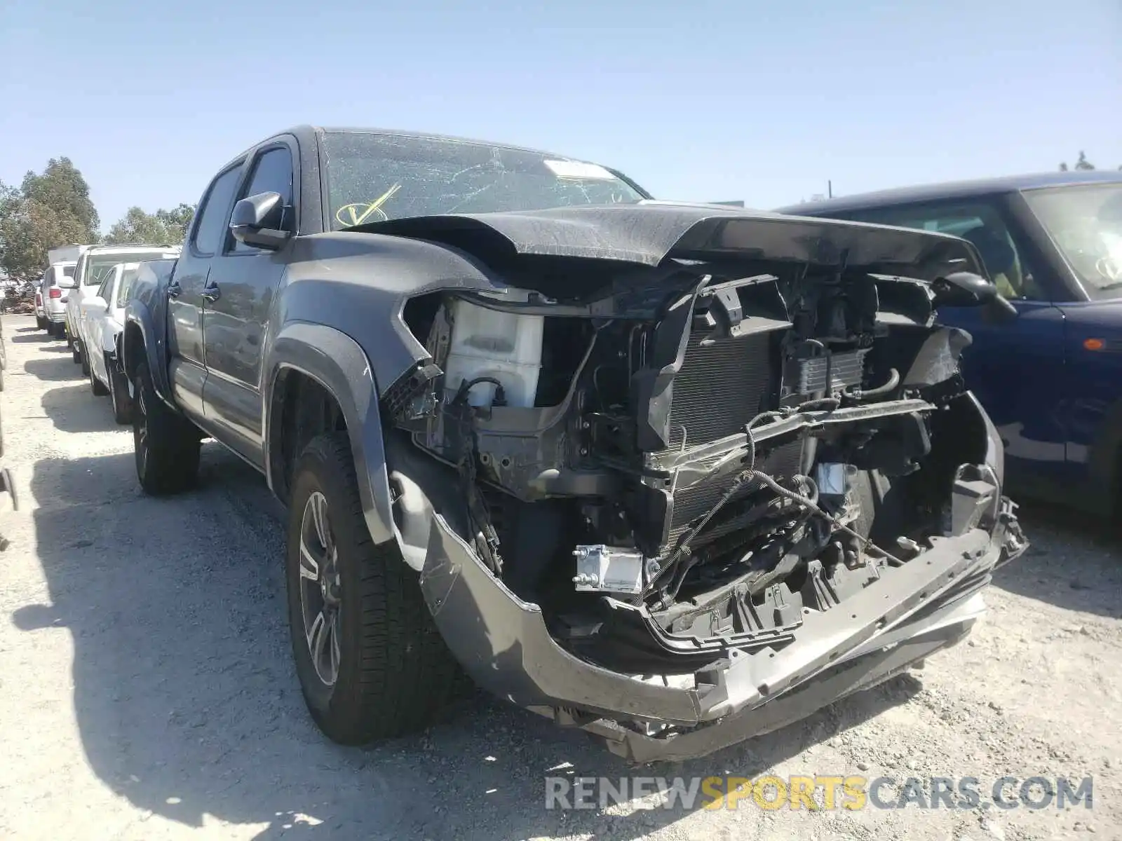 1 Photograph of a damaged car 3TMAZ5CN8KM111538 TOYOTA TACOMA 2019