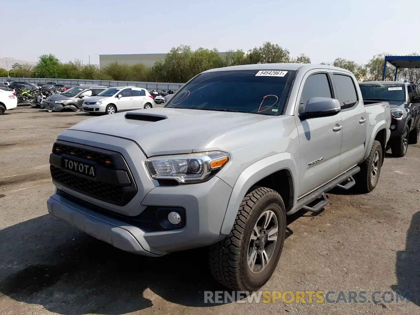 2 Photograph of a damaged car 3TMAZ5CN9KM080686 TOYOTA TACOMA 2019