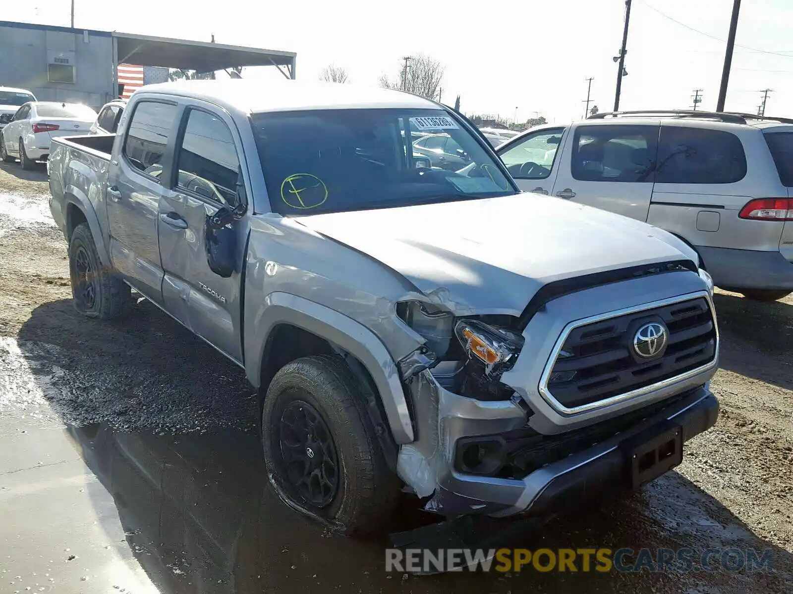 1 Photograph of a damaged car 3TMAZ5CN9KM082440 TOYOTA TACOMA 2019