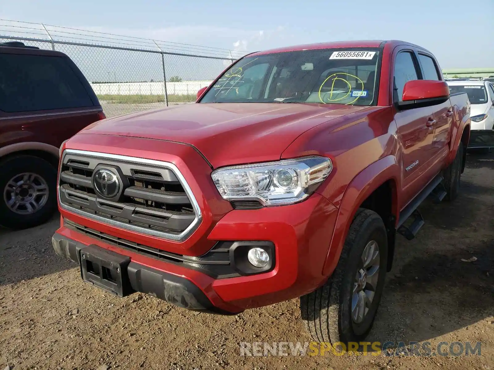 2 Photograph of a damaged car 3TMAZ5CN9KM083944 TOYOTA TACOMA 2019