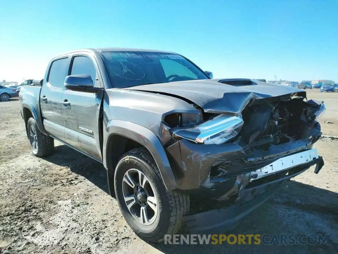 1 Photograph of a damaged car 3TMAZ5CN9KM085130 TOYOTA TACOMA 2019