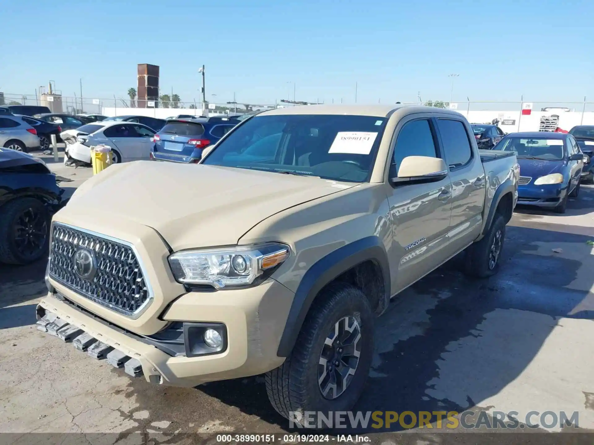 2 Photograph of a damaged car 3TMAZ5CN9KM094197 TOYOTA TACOMA 2019