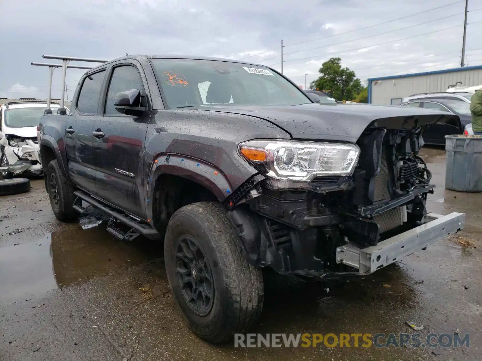 1 Photograph of a damaged car 3TMAZ5CN9KM094930 TOYOTA TACOMA 2019