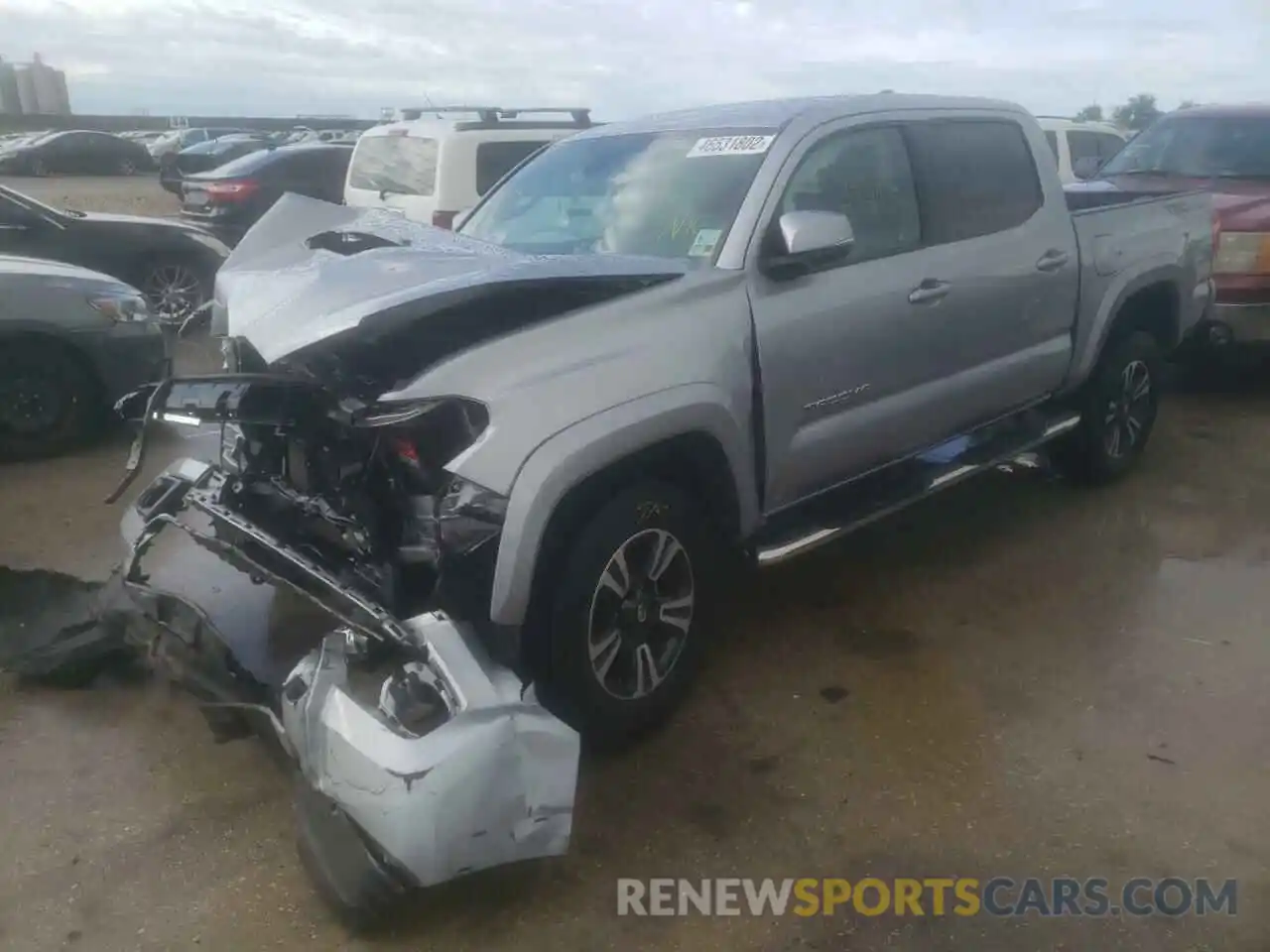 2 Photograph of a damaged car 3TMAZ5CN9KM095236 TOYOTA TACOMA 2019