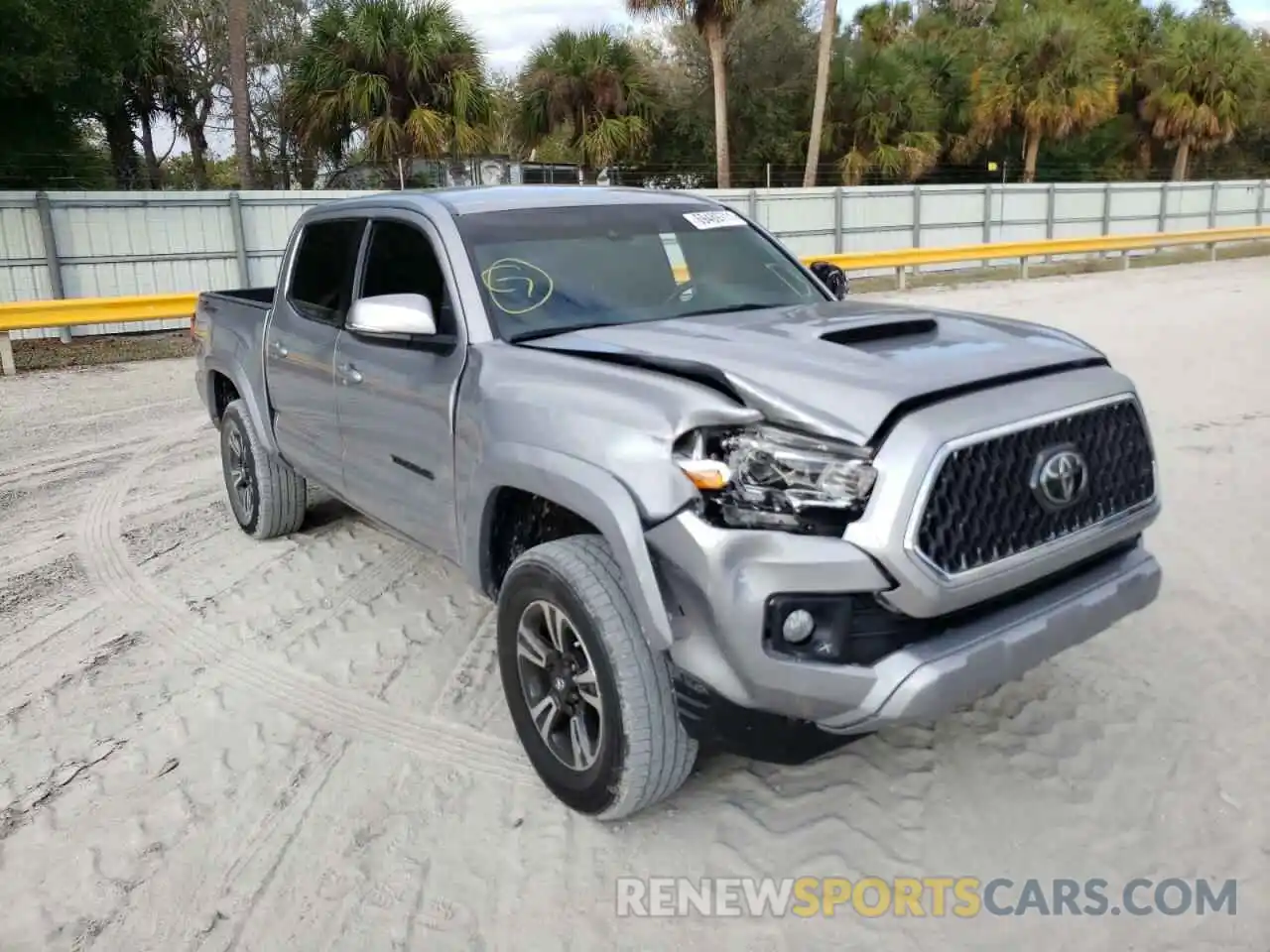 1 Photograph of a damaged car 3TMAZ5CN9KM096712 TOYOTA TACOMA 2019