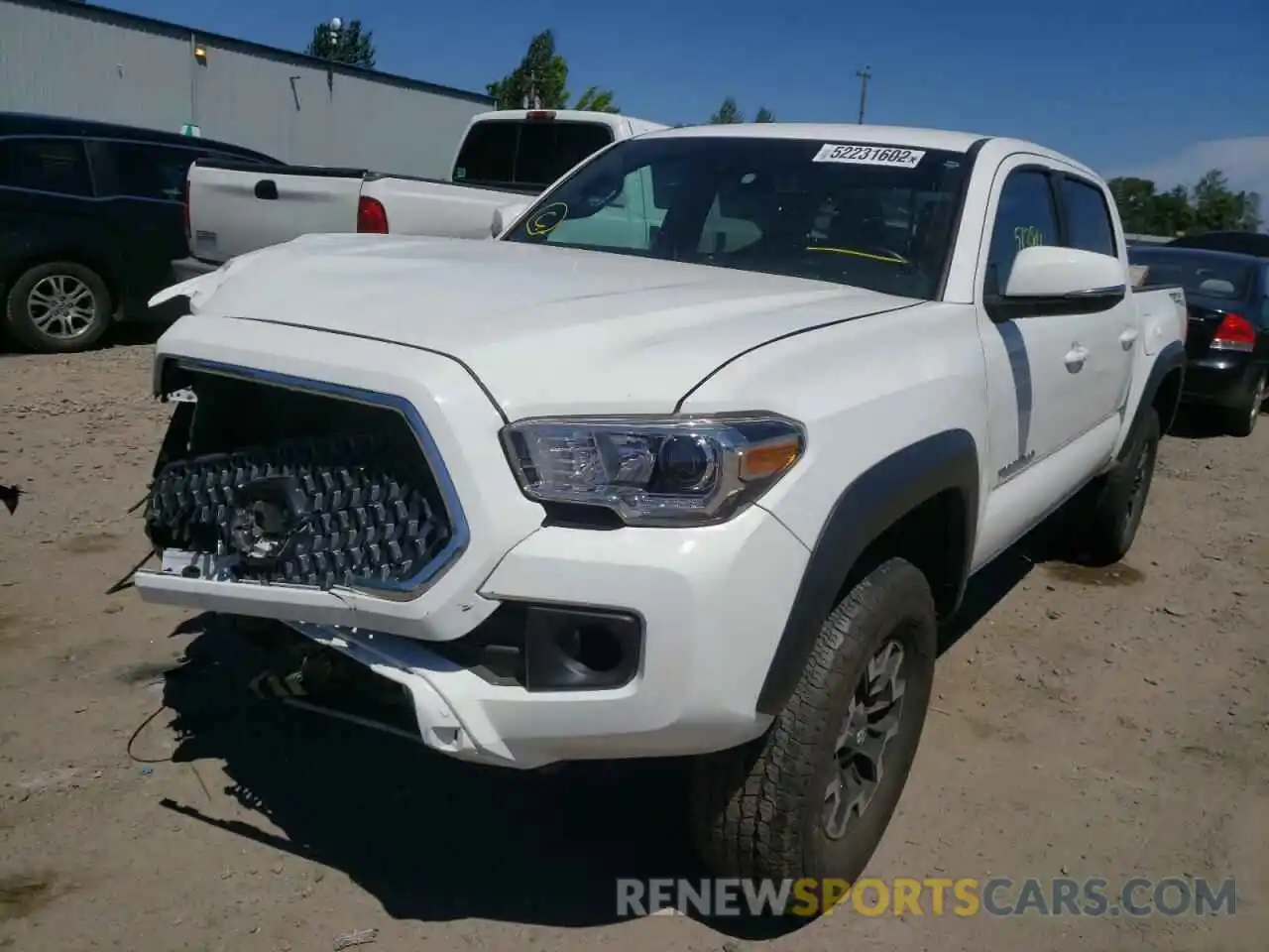 2 Photograph of a damaged car 3TMAZ5CN9KM097763 TOYOTA TACOMA 2019