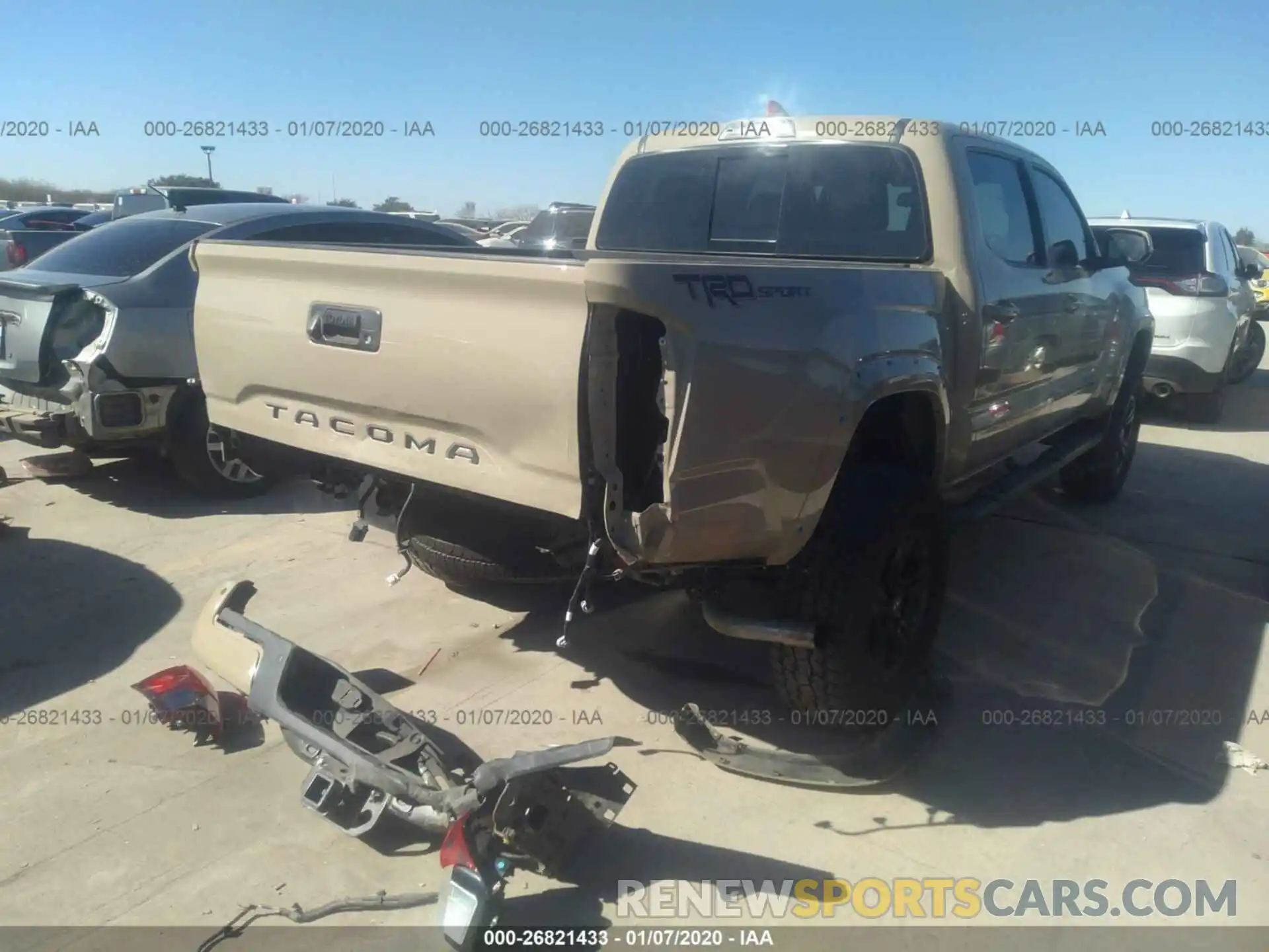 4 Фотография поврежденного автомобиля 3TMAZ5CN9KM098458 TOYOTA TACOMA 2019