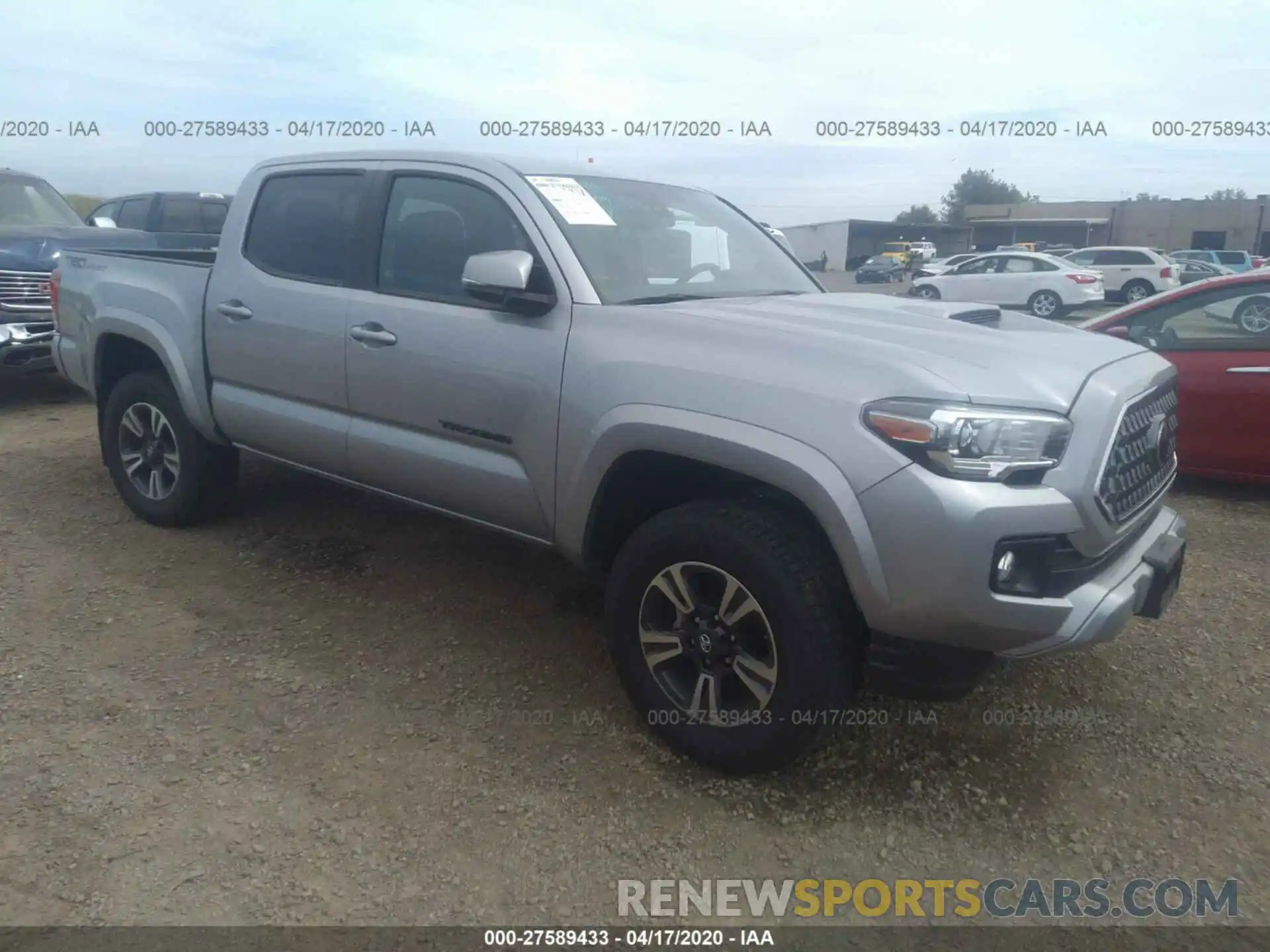 1 Photograph of a damaged car 3TMAZ5CN9KM101374 TOYOTA TACOMA 2019