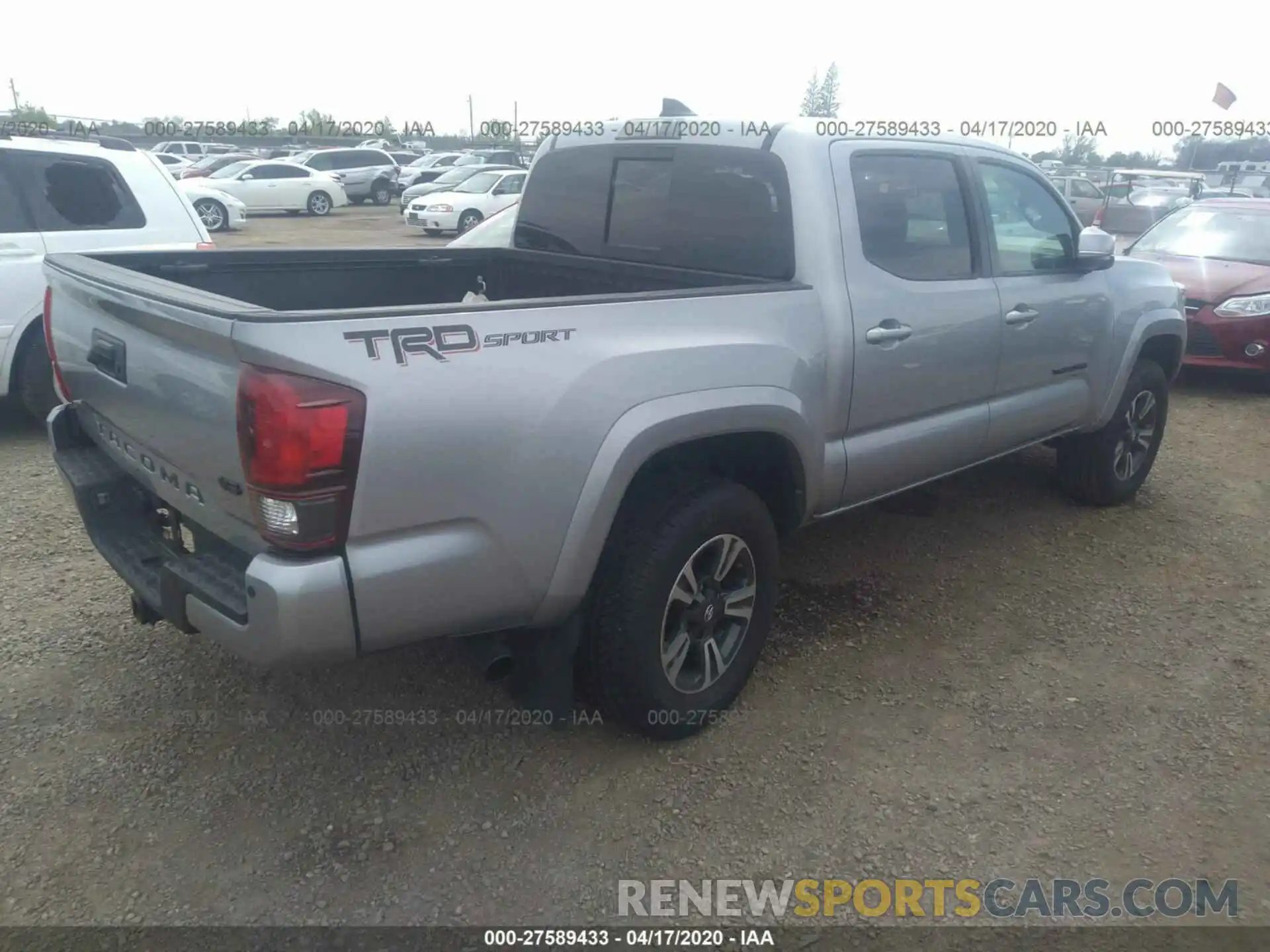 4 Photograph of a damaged car 3TMAZ5CN9KM101374 TOYOTA TACOMA 2019