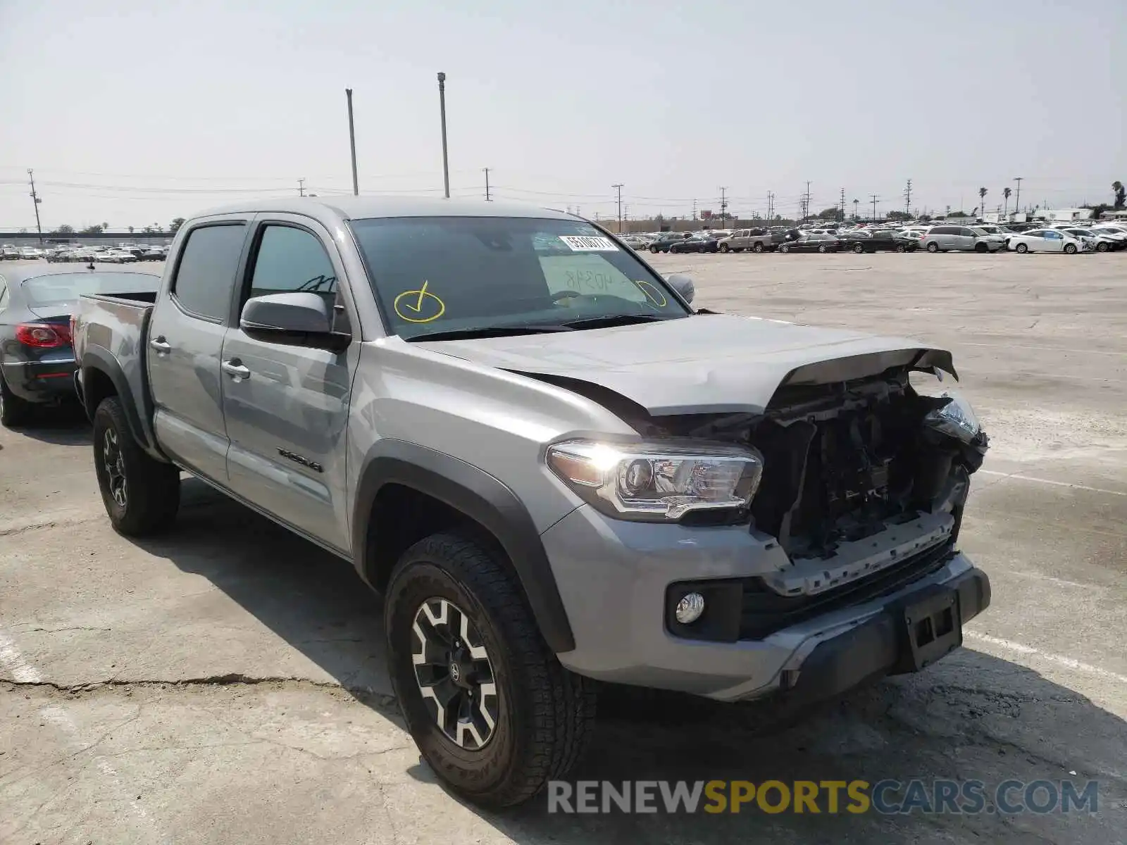 1 Photograph of a damaged car 3TMAZ5CN9KM101858 TOYOTA TACOMA 2019